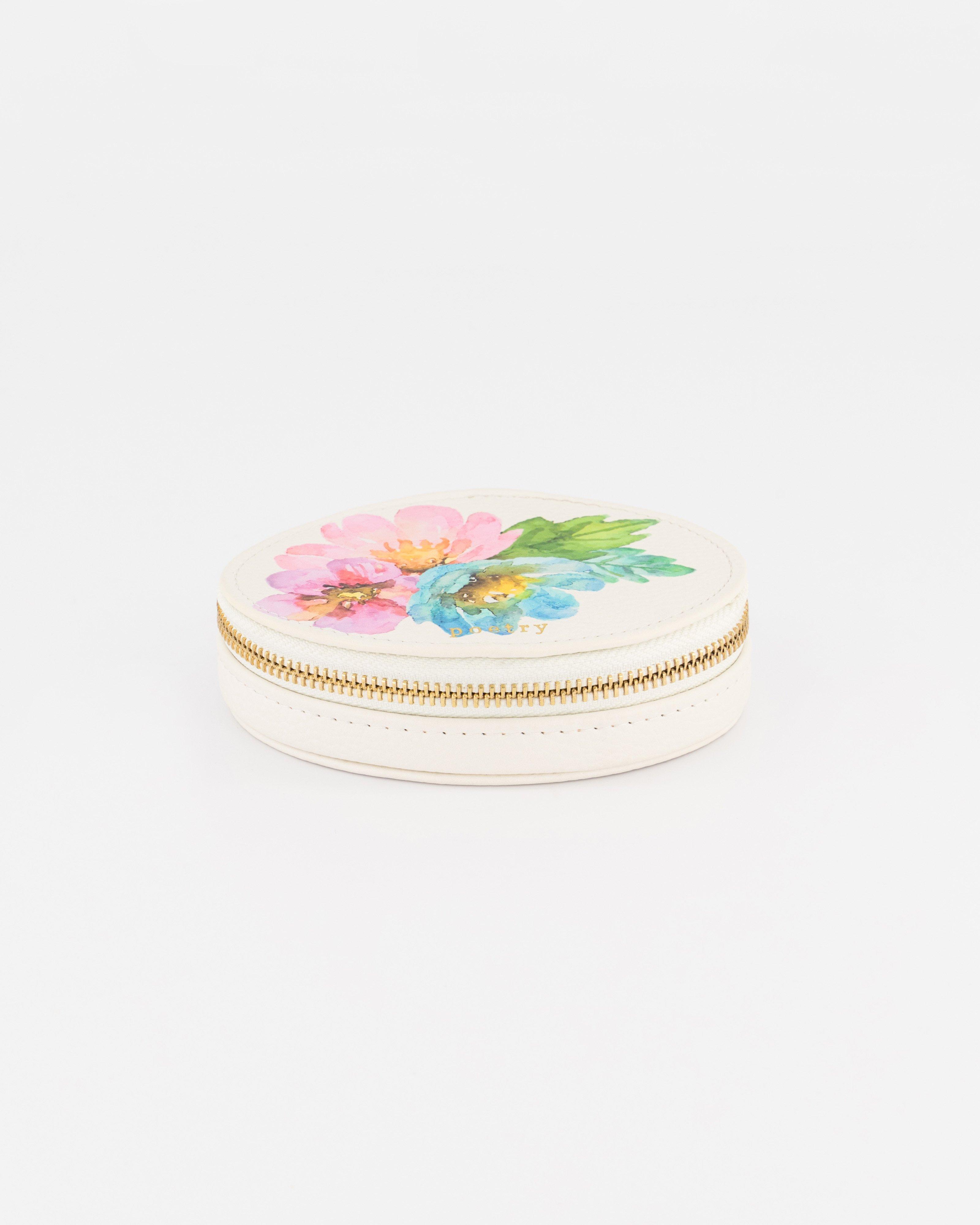 Mila Small Printed Oval Jewellery box -  Assorted