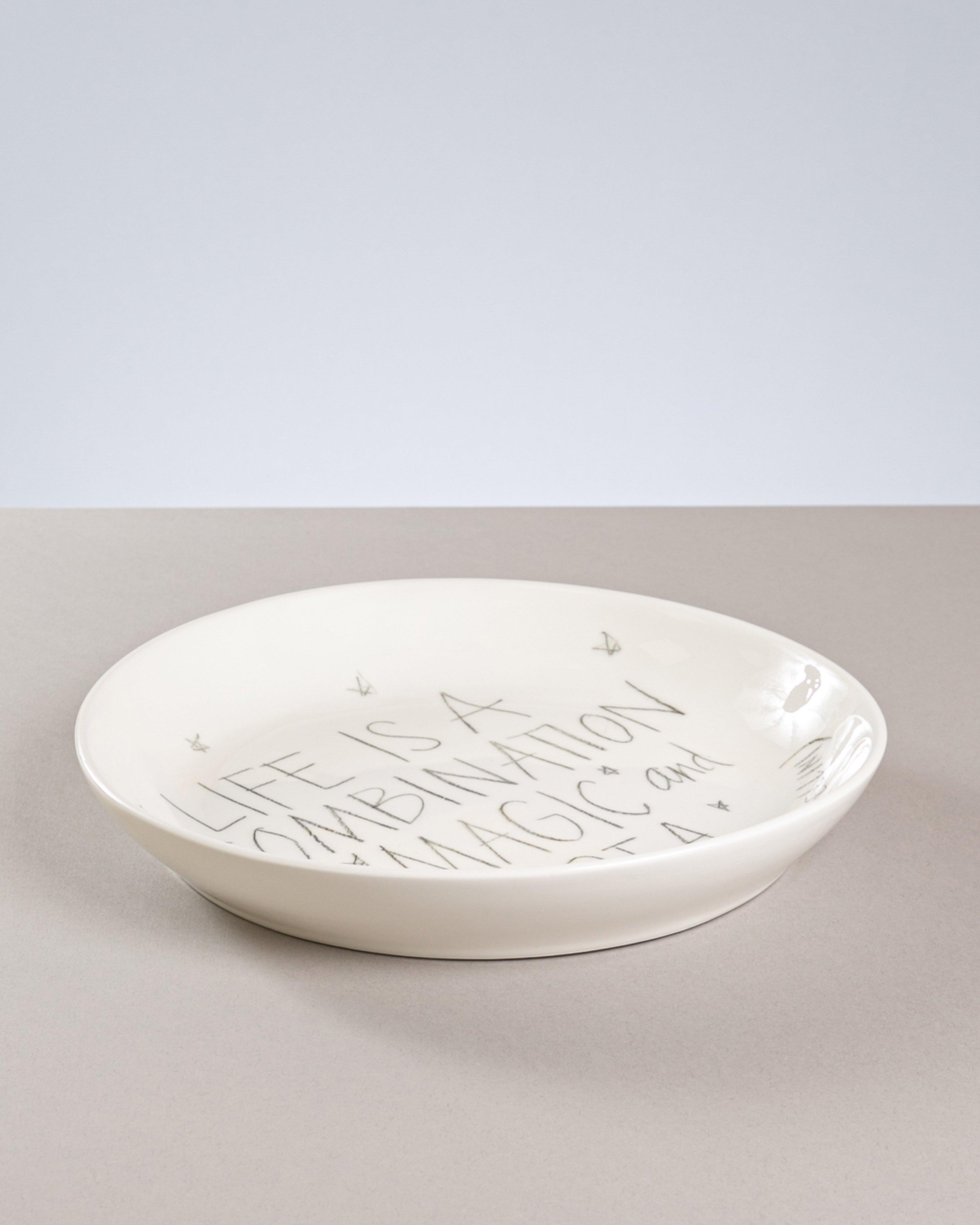 The Detailsmith "Magic and Pasta" Salad Bowl -  White