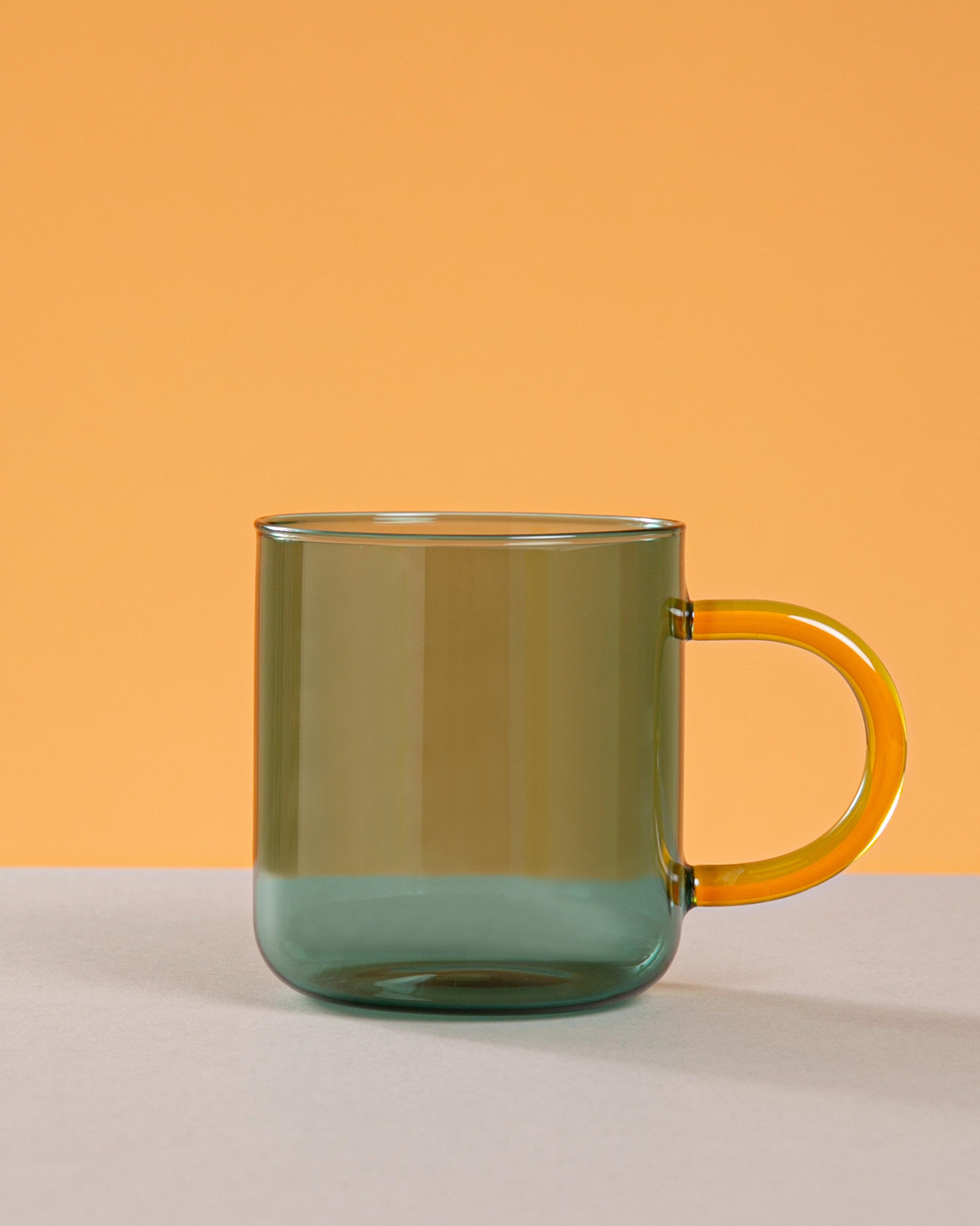 Arch Glass Mug -  Green