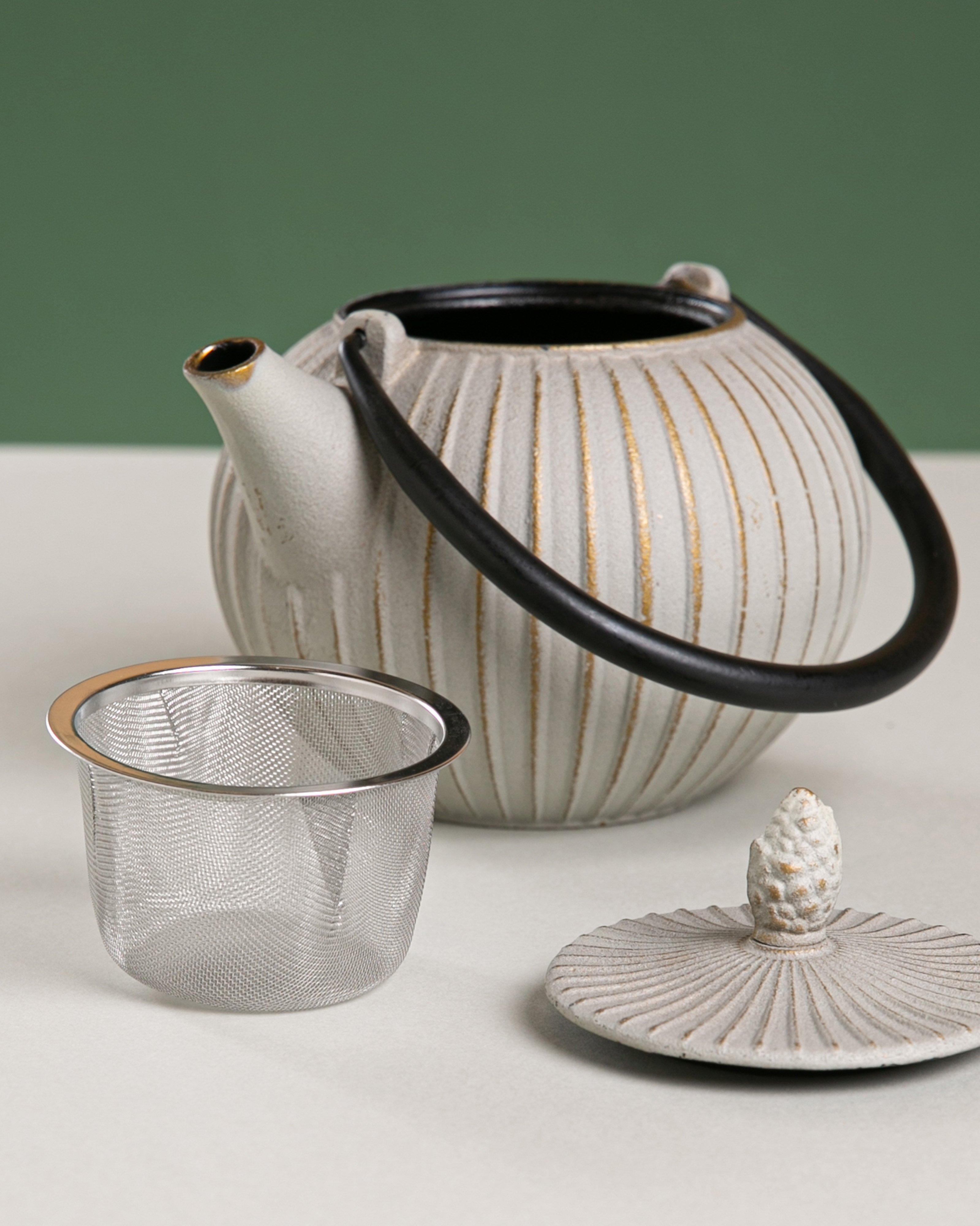 Belle Round Teapot - 0.85L -  Milk