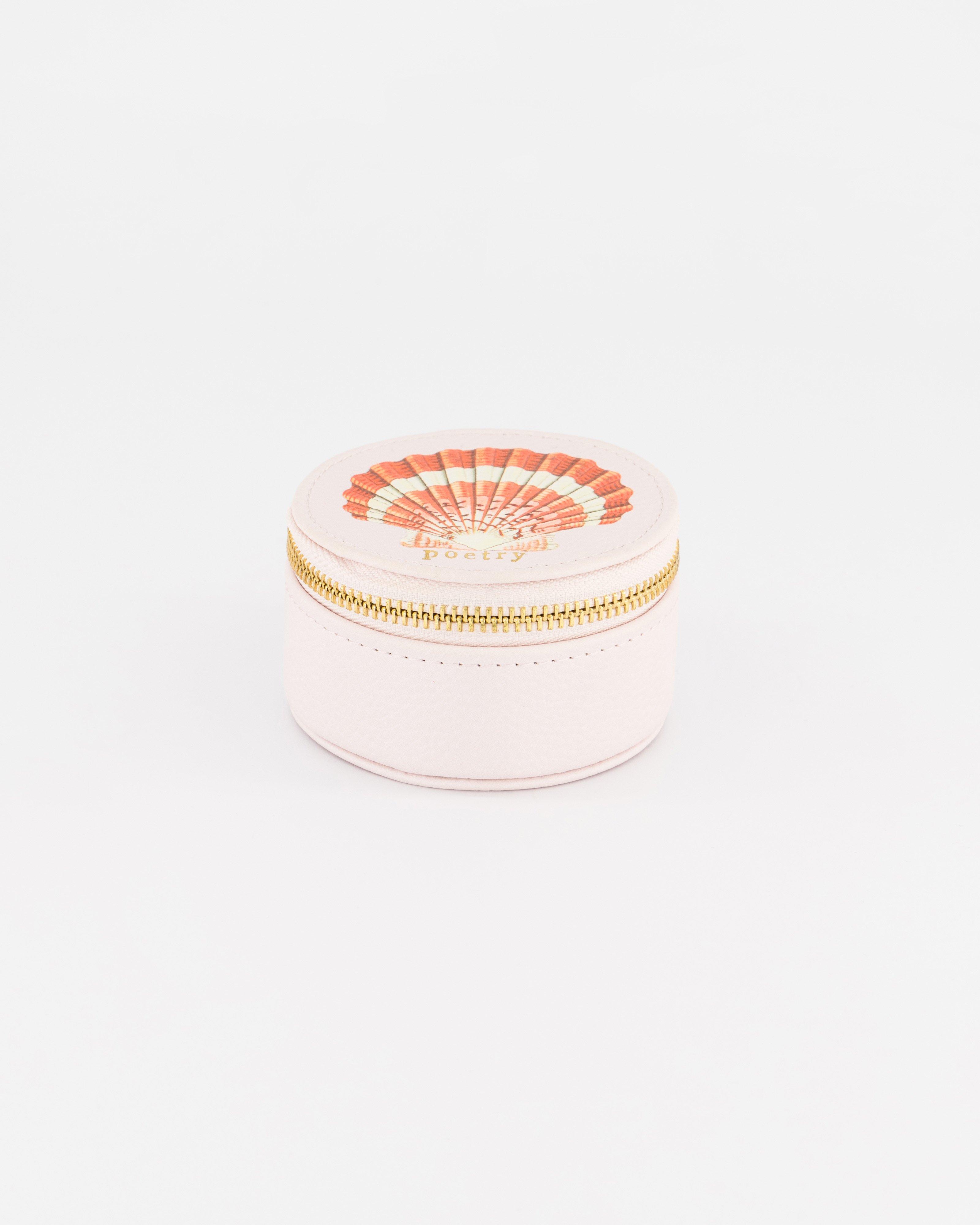 Mia Printed Small Round Jewellery Box -  Assorted