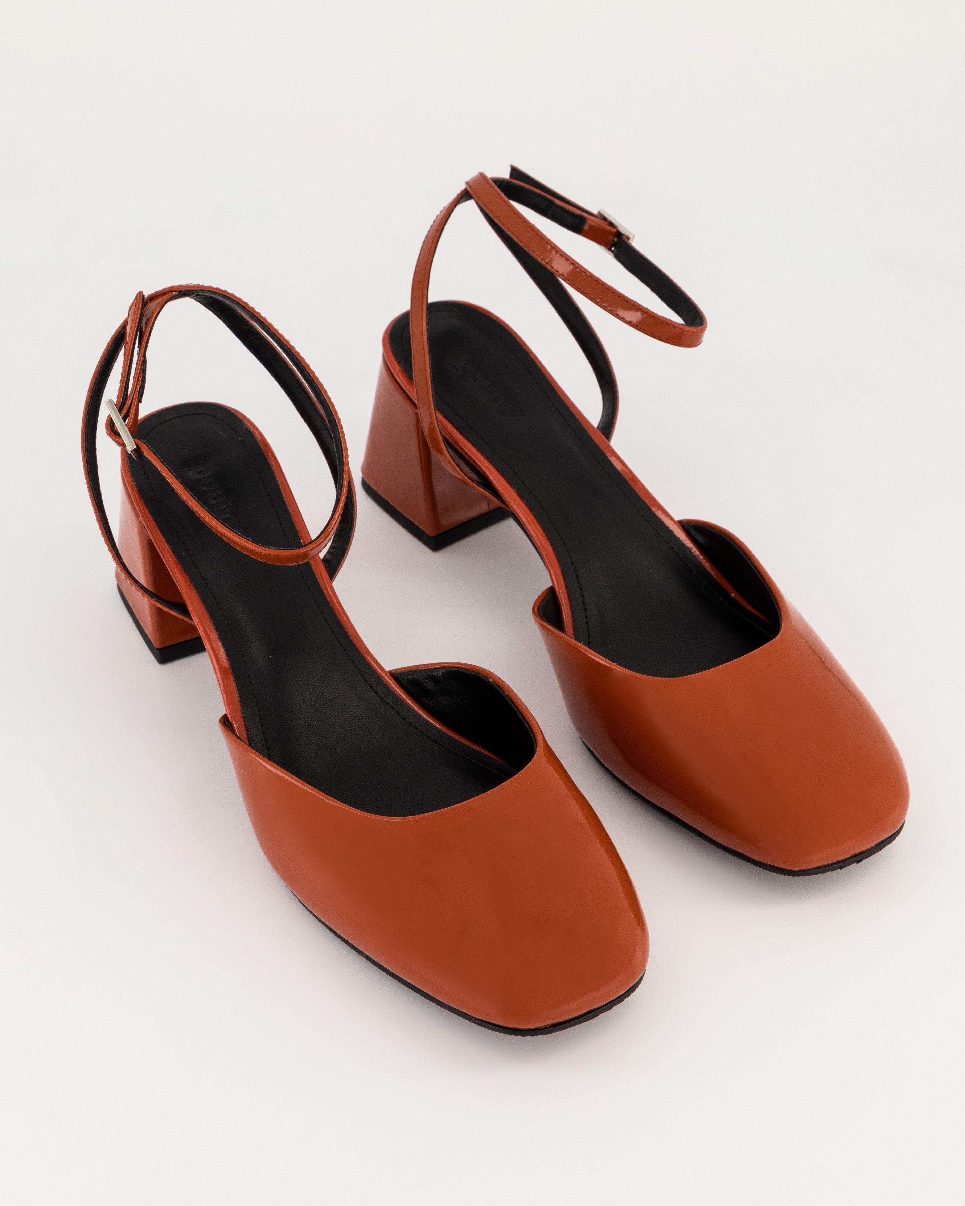 Eden Patent Leather Mary Janes -  Tan