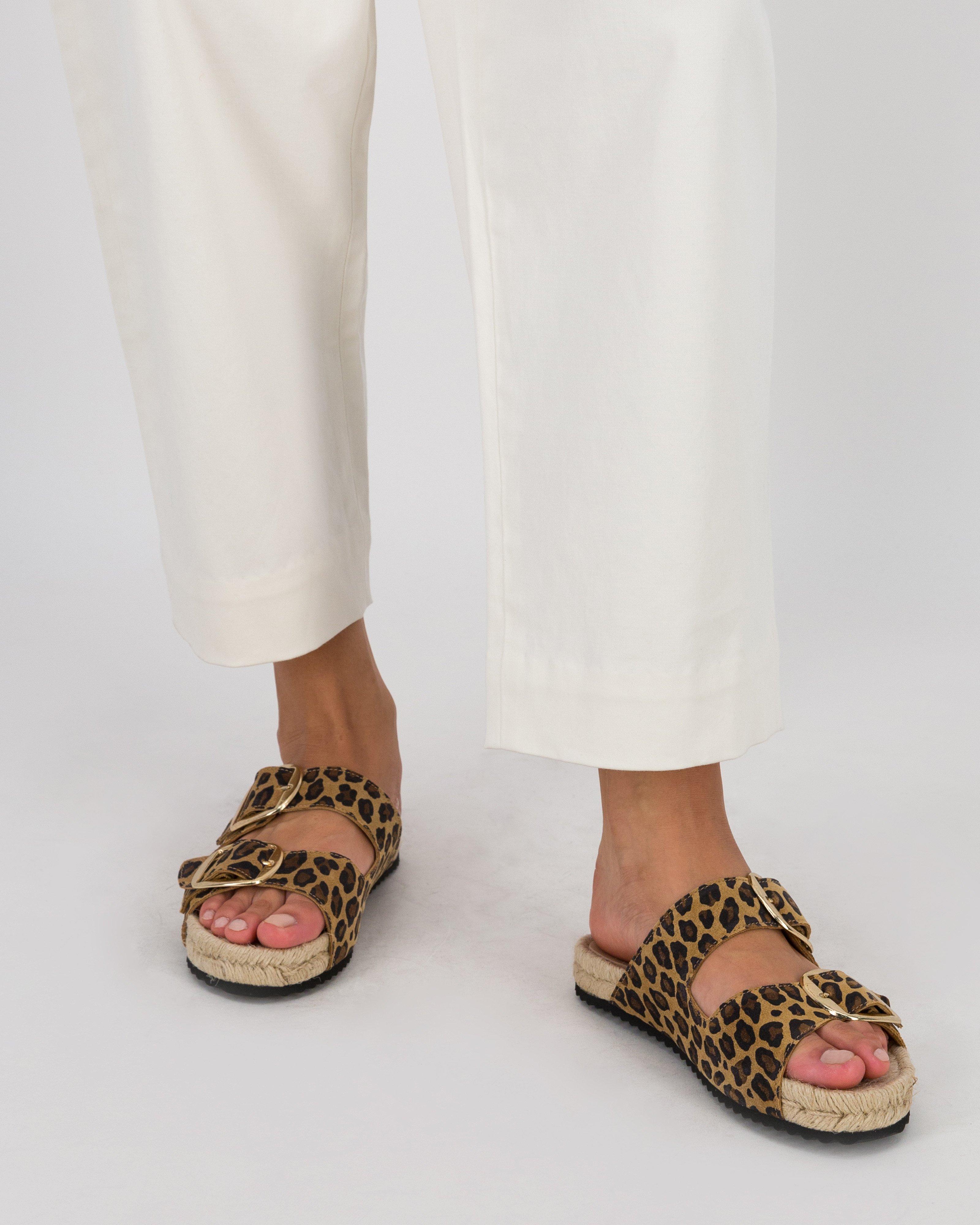 Rhea Espadrille Sandal -  Brown