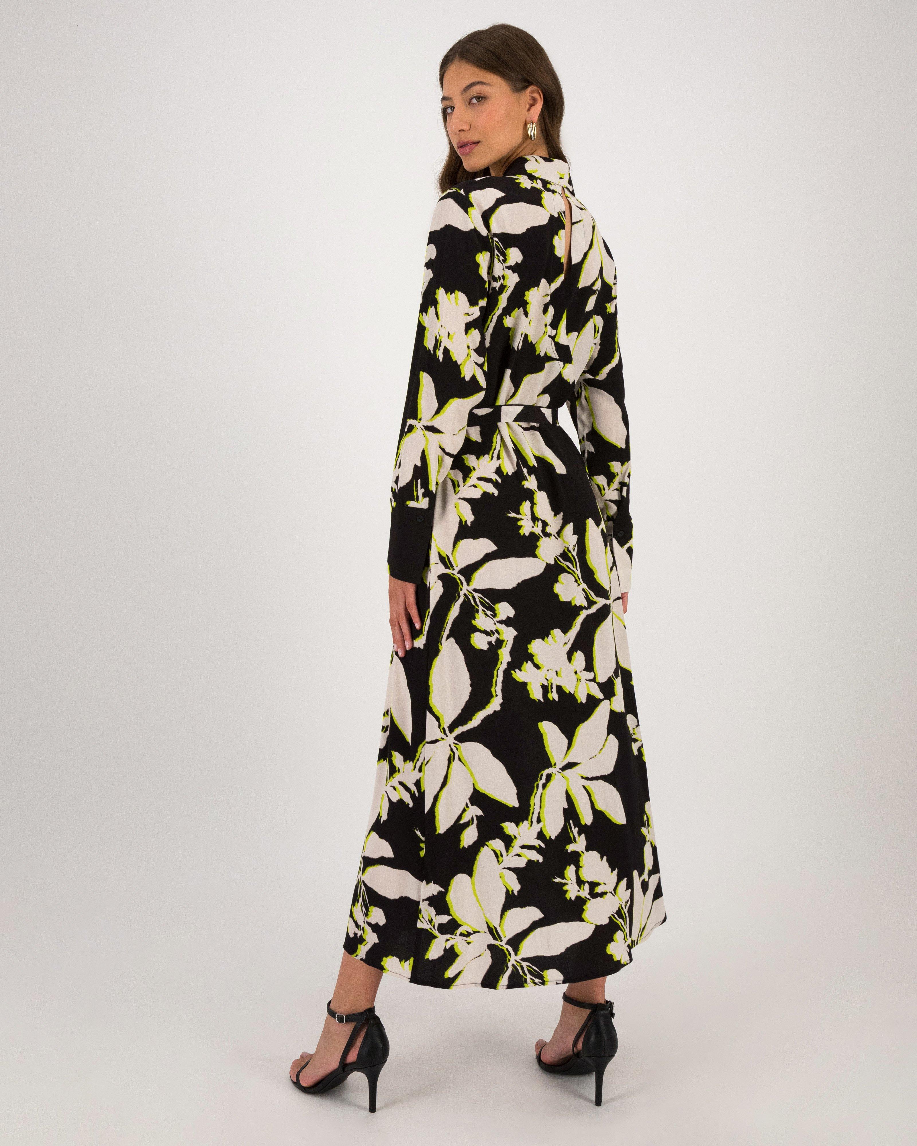 Gale Printed Floral Shirt Dress -  Assorted