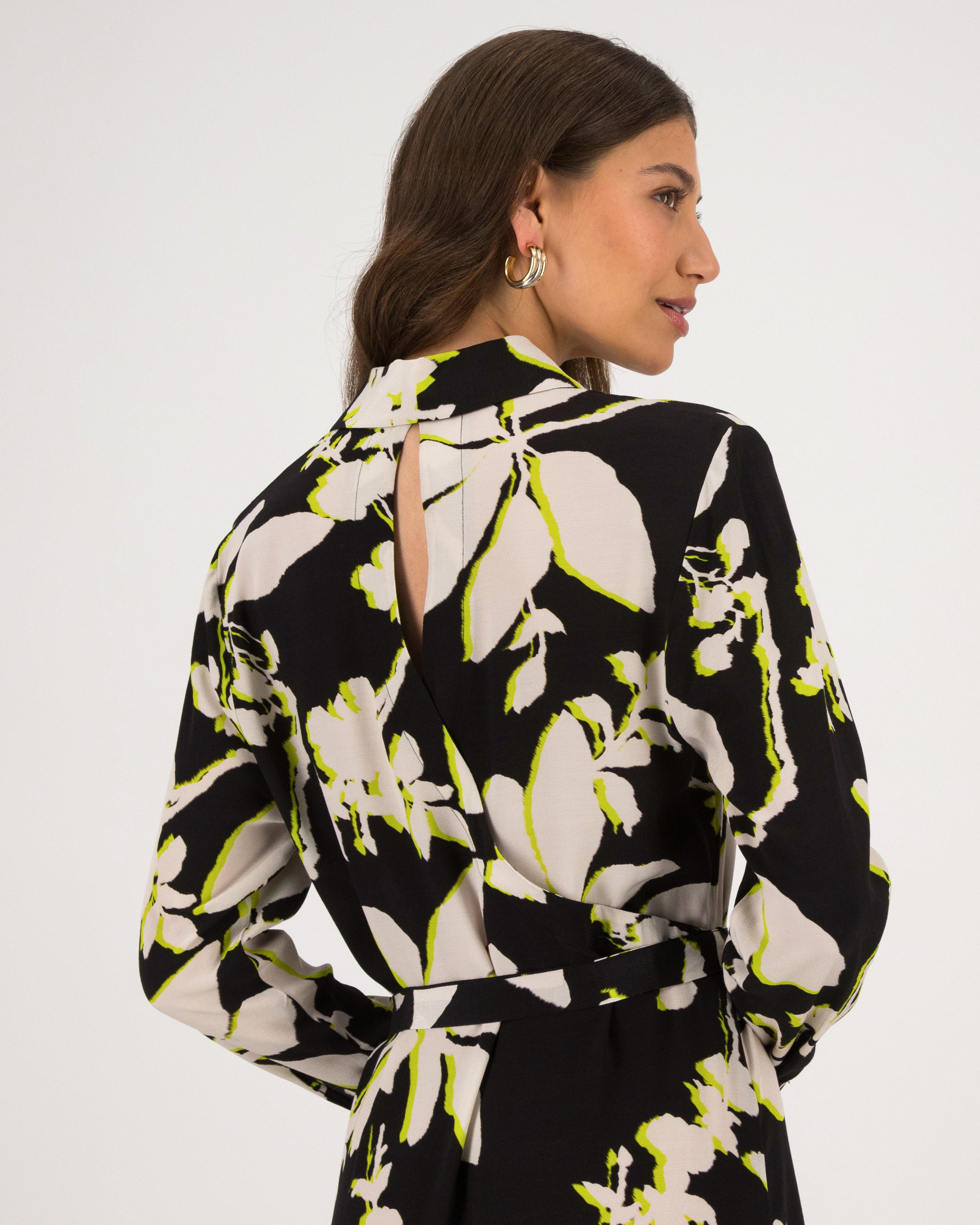 Gale Printed Floral Shirt Dress -  Assorted