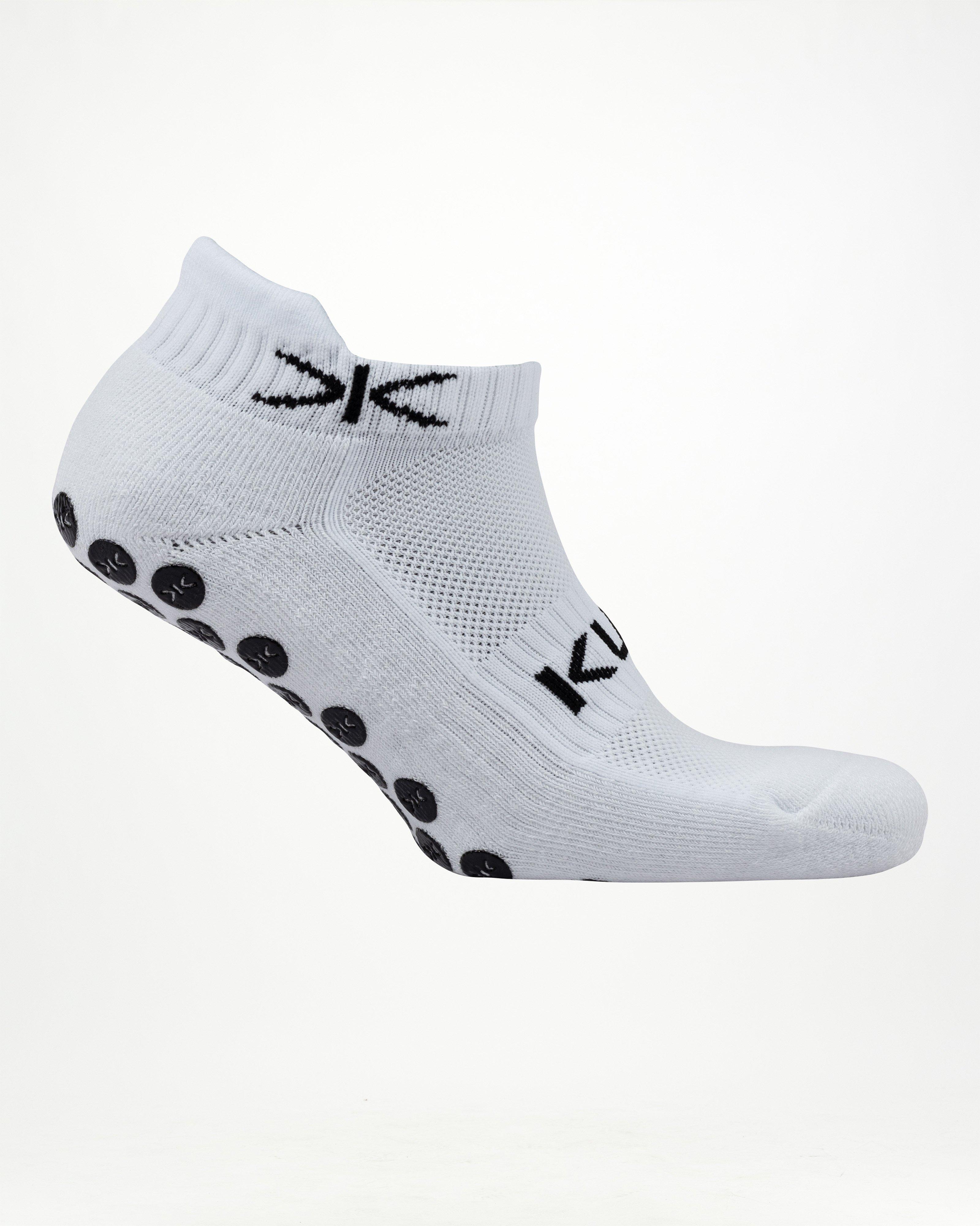 Kupe Anti-Slip Secret Grip Socks -  White