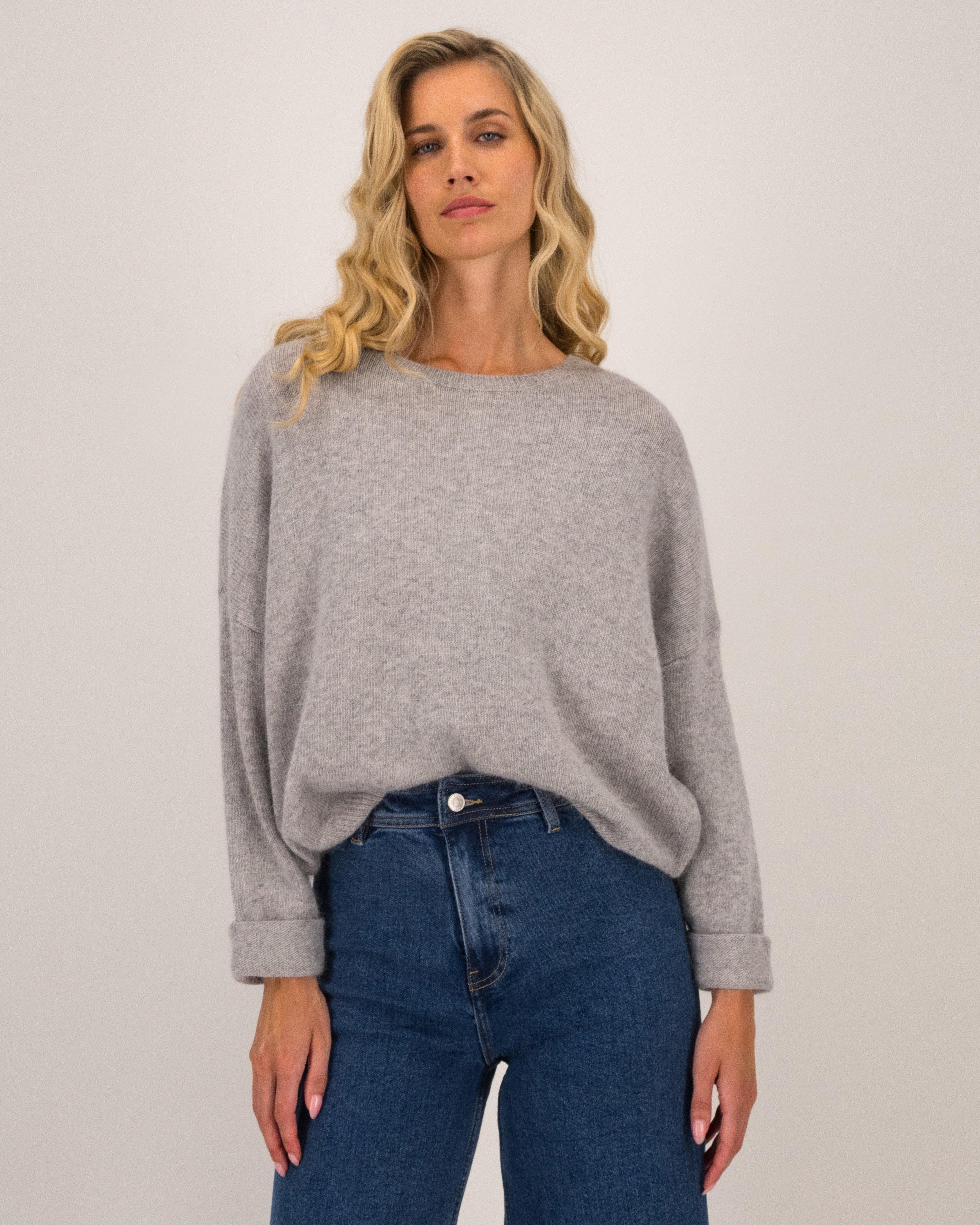 Carri Relaxed Popover Knitwear -  Grey