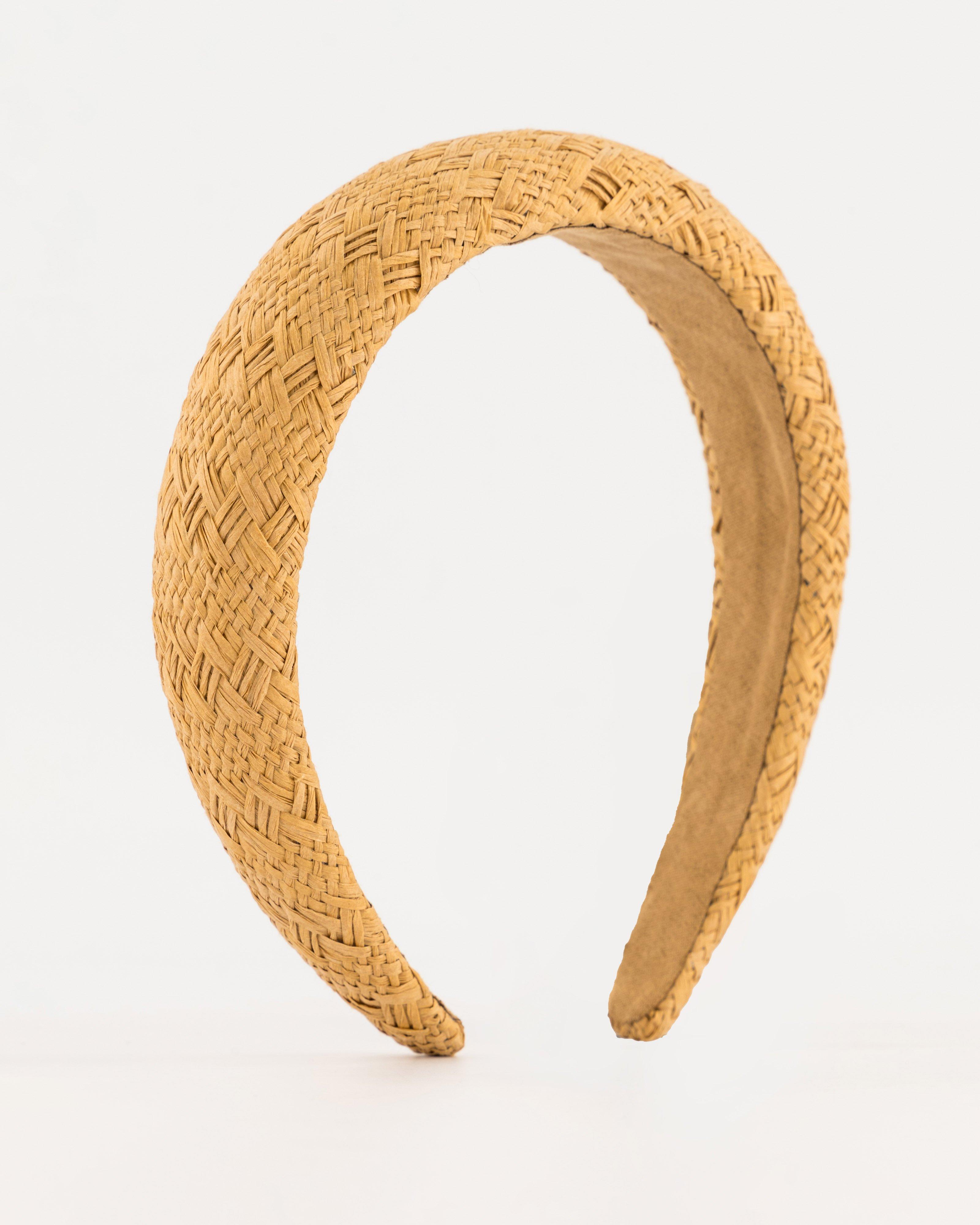 Everly Paper Straw Aliceband -  Milk