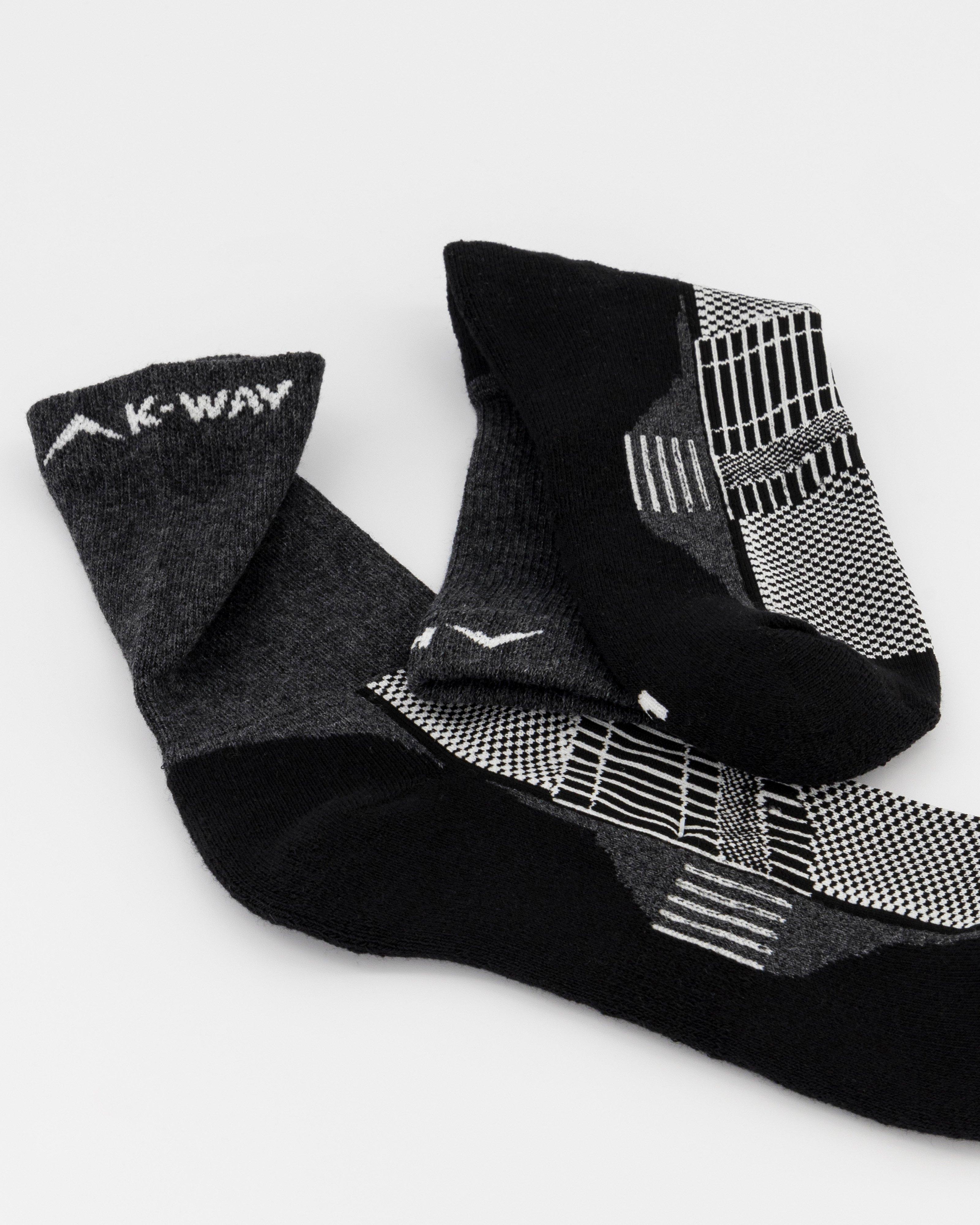 K-Way Active Crew Socks - 3 Pack -  Assorted