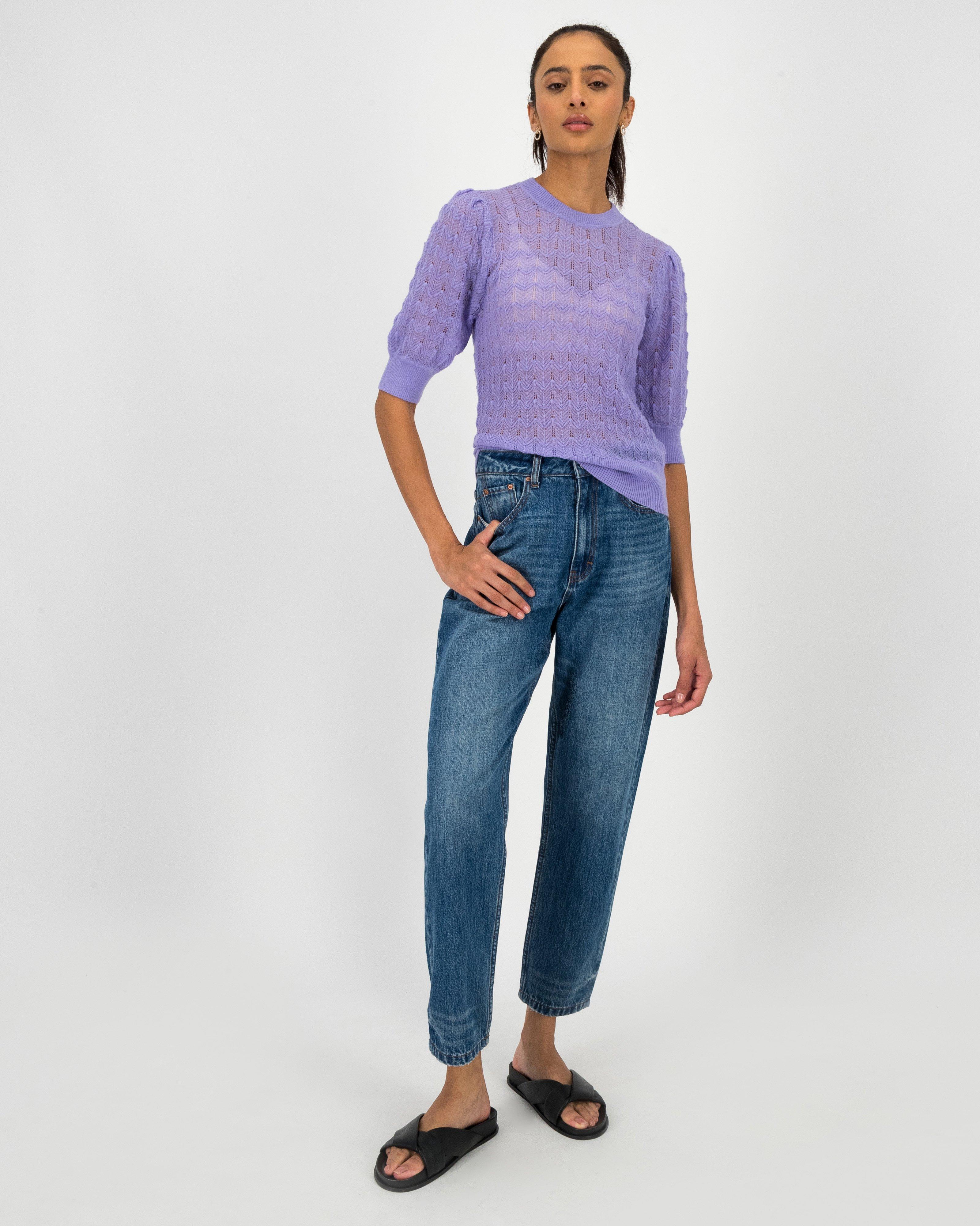 Akira Lace Stitch Knit Pullover - Poetry Clothing Store