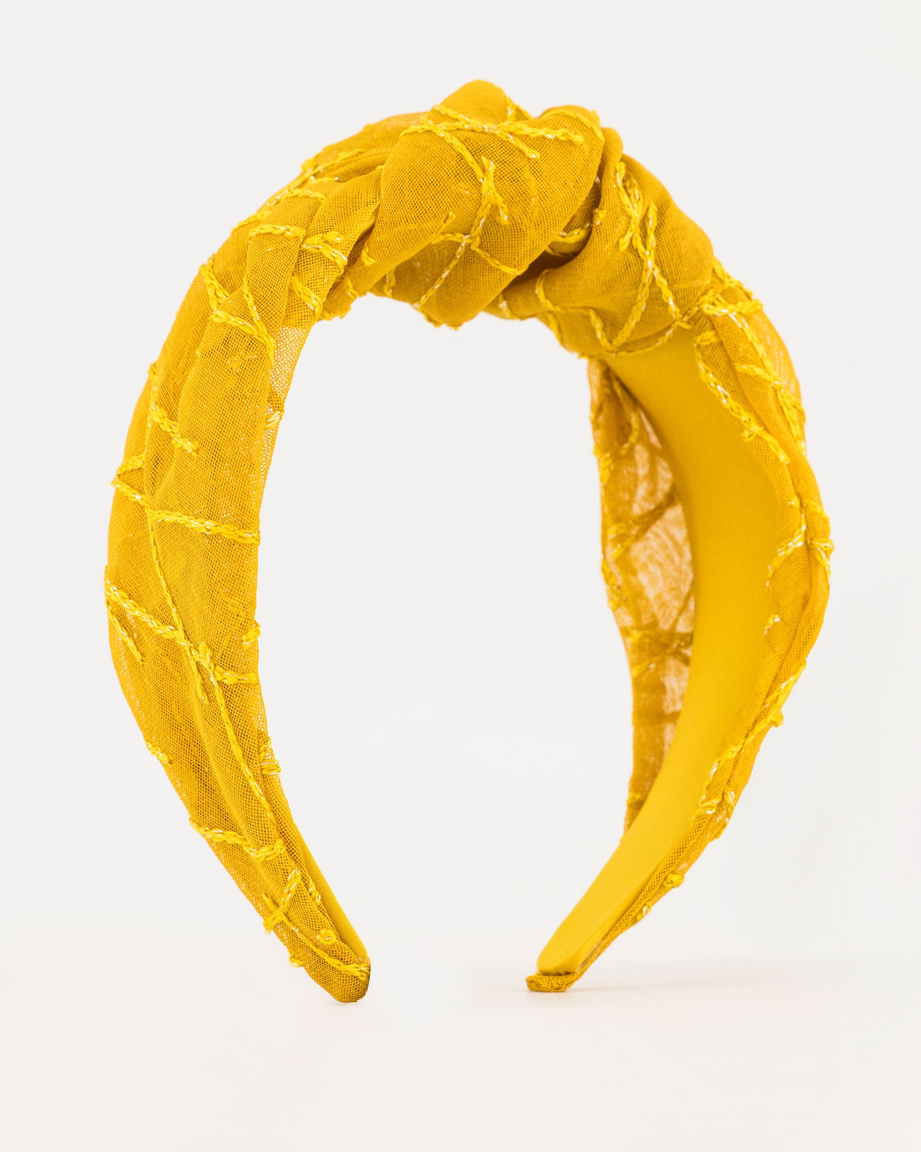 Judith Knot Aliceband  -  Chartreuse