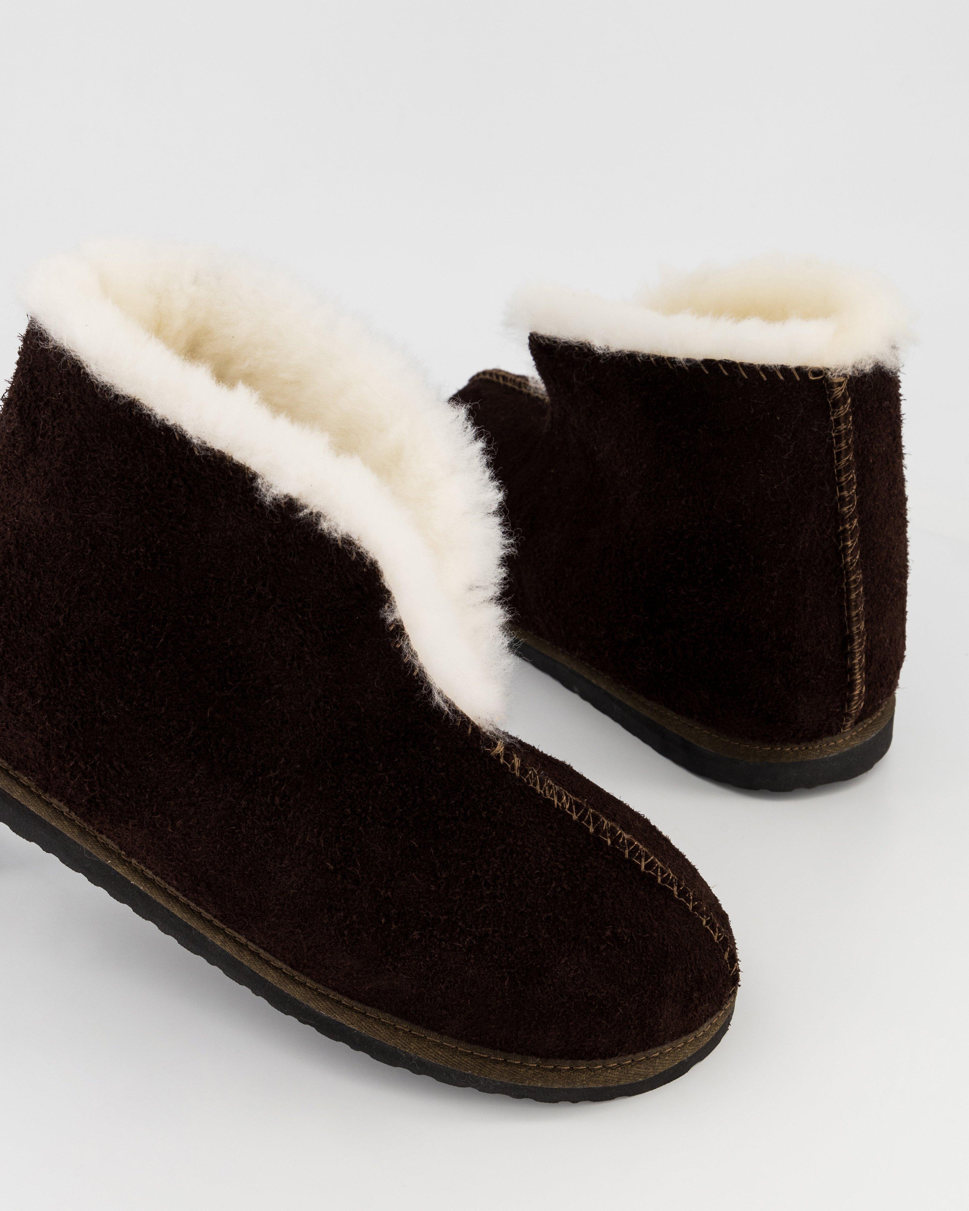 Cape Union Unisex Karu Cuddles Sheepskin Slippers -  Chocolate