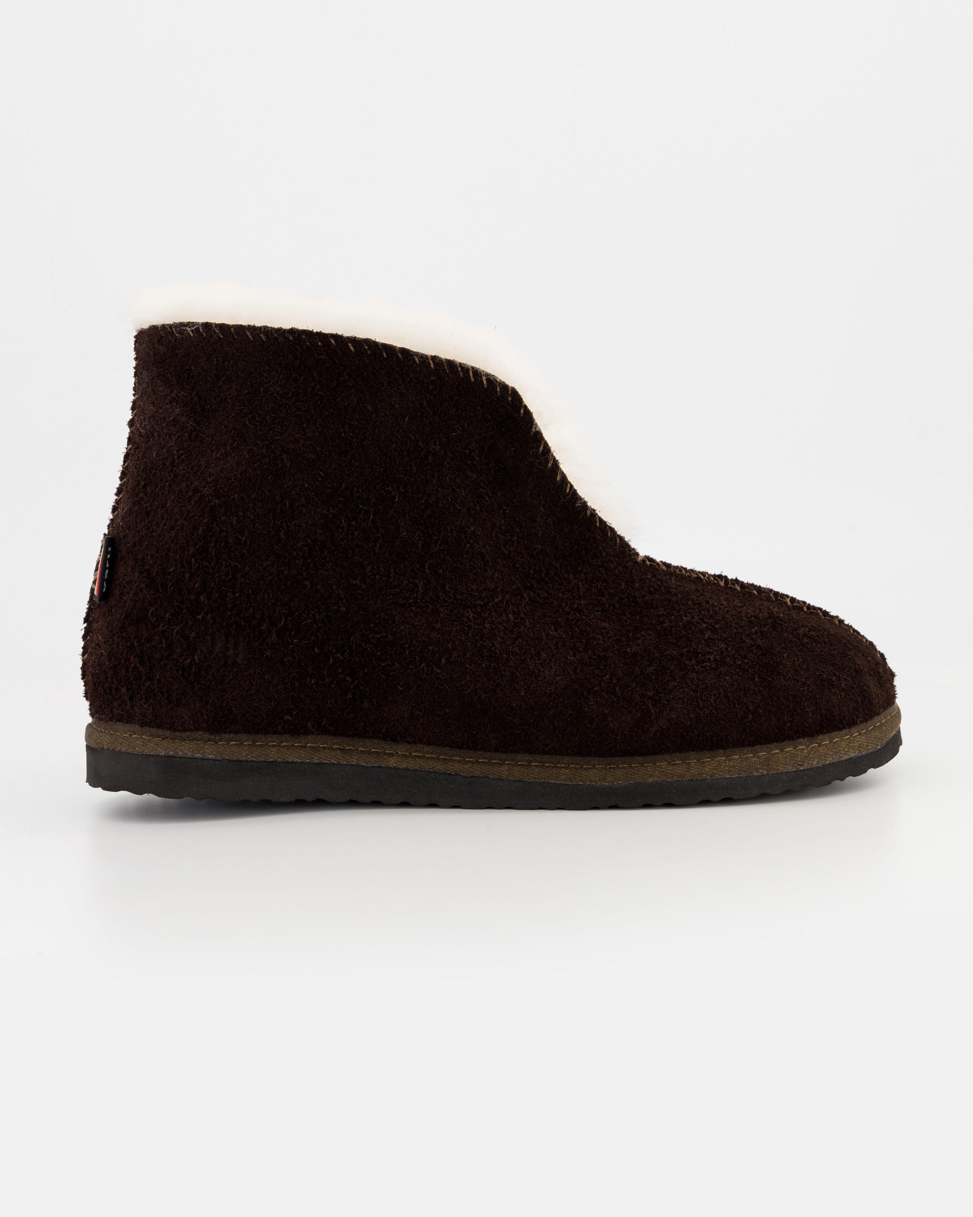KARU Unisex Cuddles Sheepskin Slippers -  Chocolate