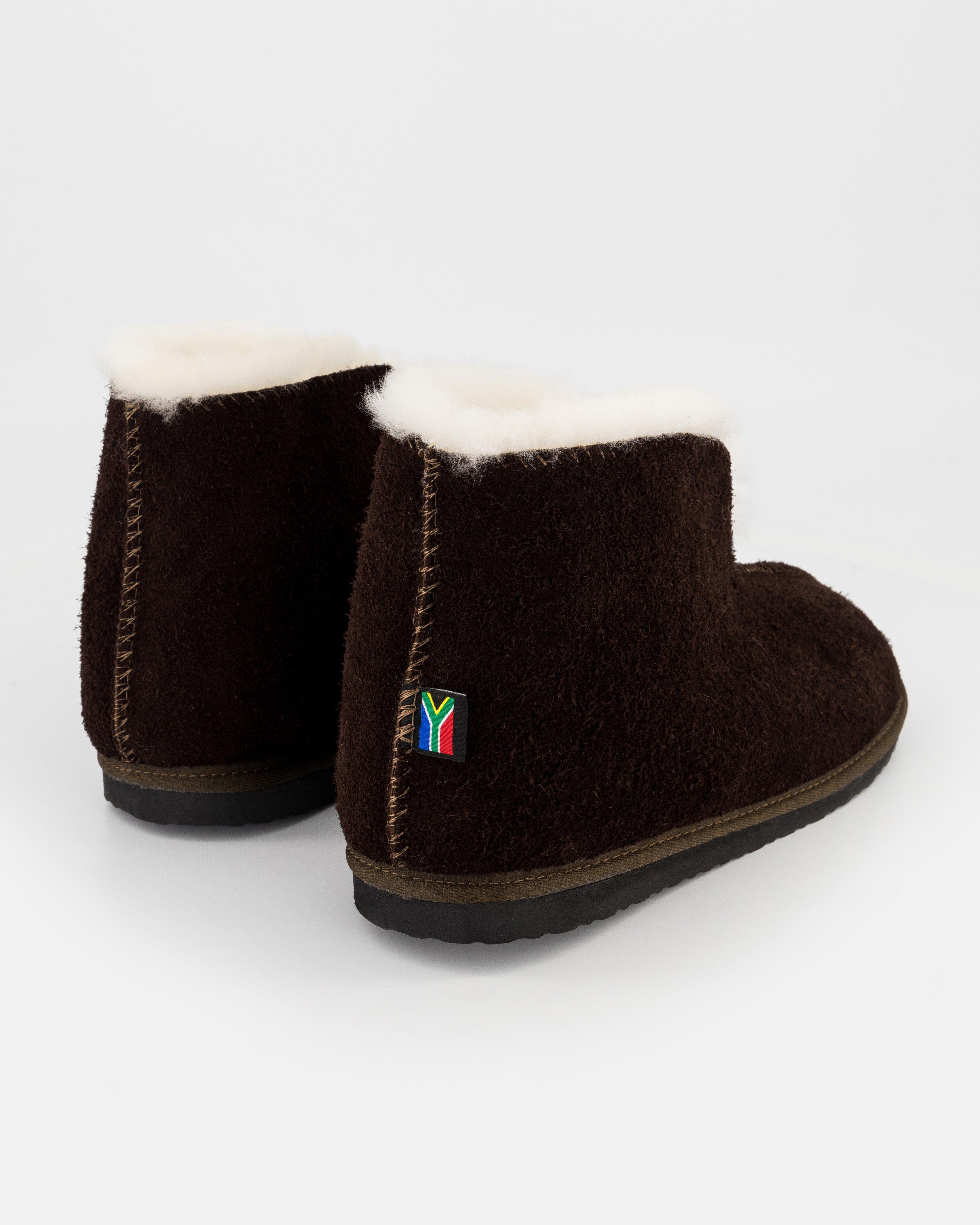 KARU Unisex Cuddles Sheepskin Slippers -  Chocolate