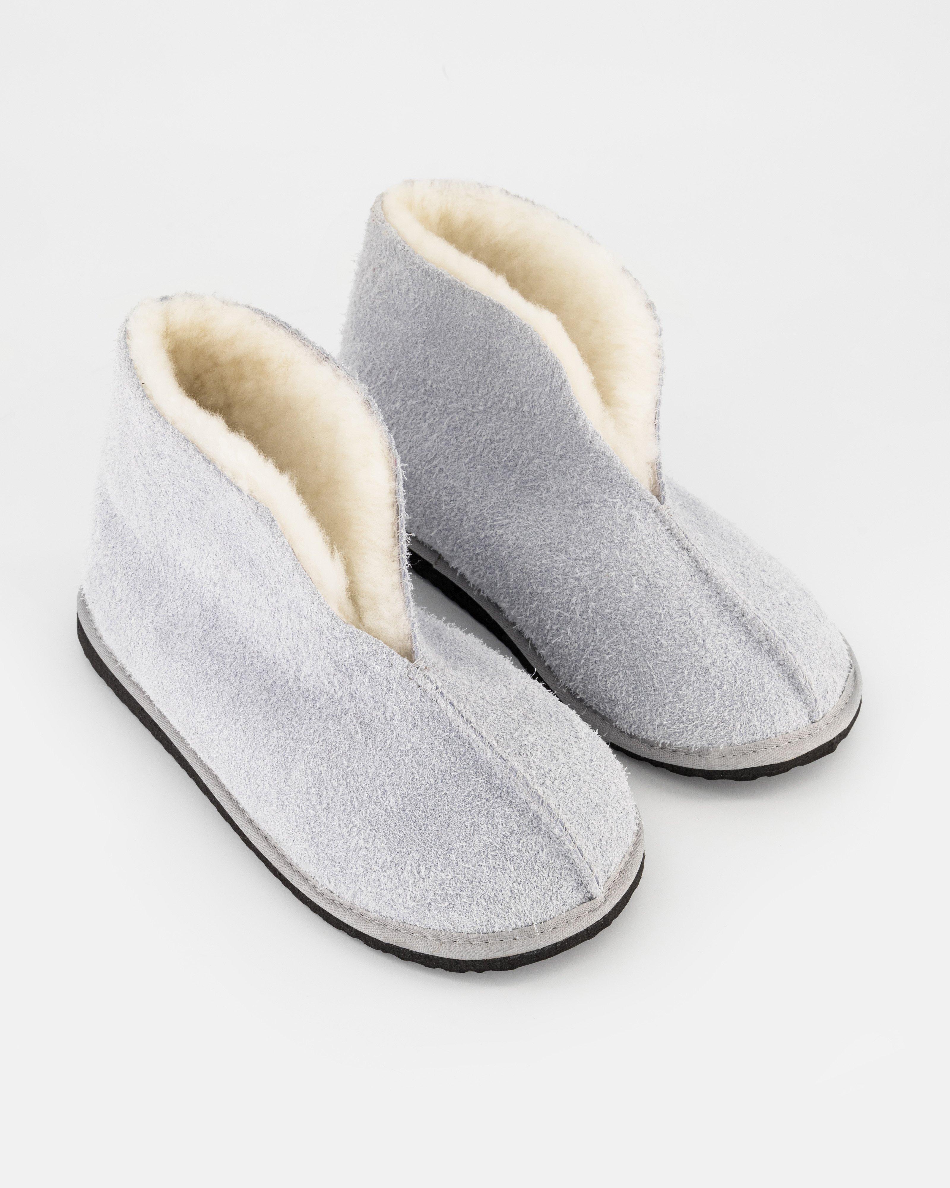 Cape Union Unisex Karu Cuddles Sheepskin Slippers -  Light Grey