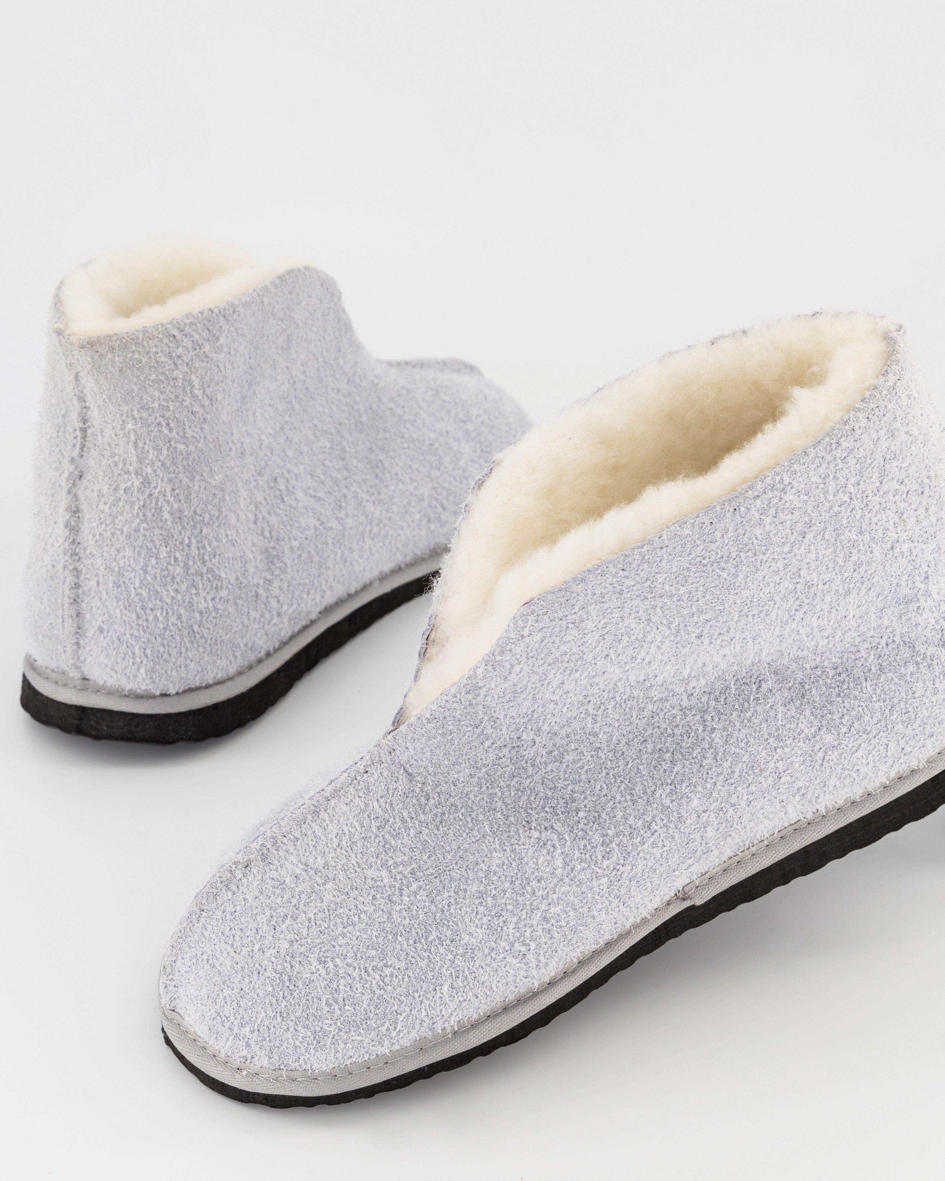 Cape Union Unisex Karu Cuddles Sheepskin Slippers -  Light Grey