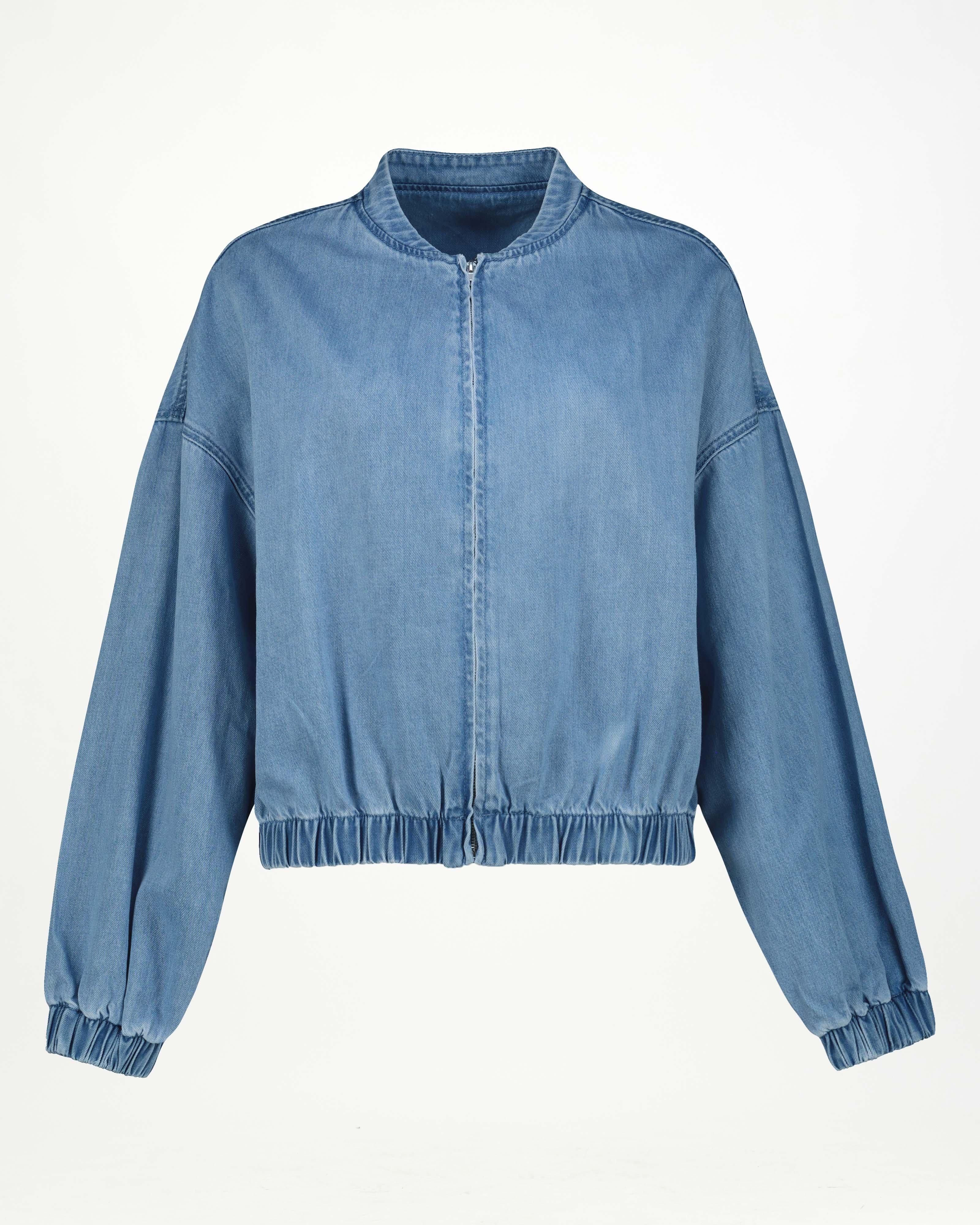 Ginny Denim Bomber Jacket -  Light Blue