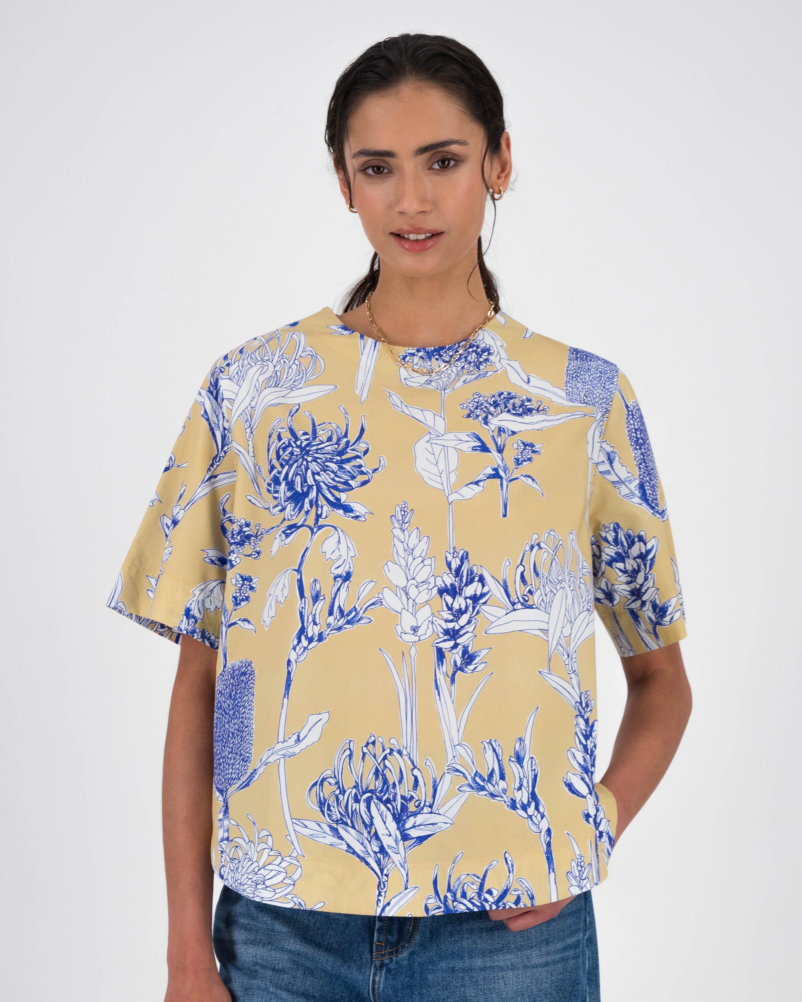 Nicola Popover Blouse -  Stone