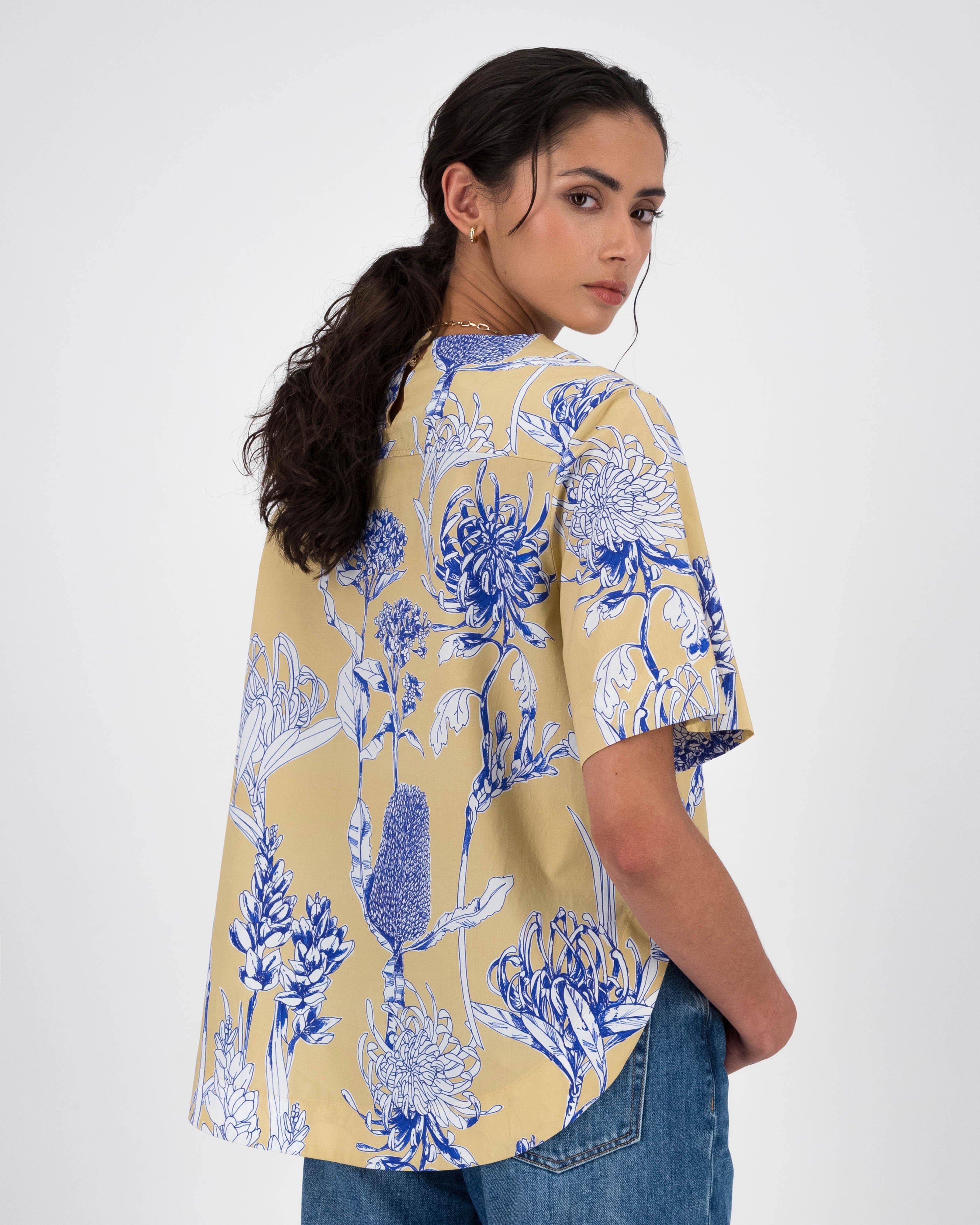 Nicola Popover Blouse -  Stone