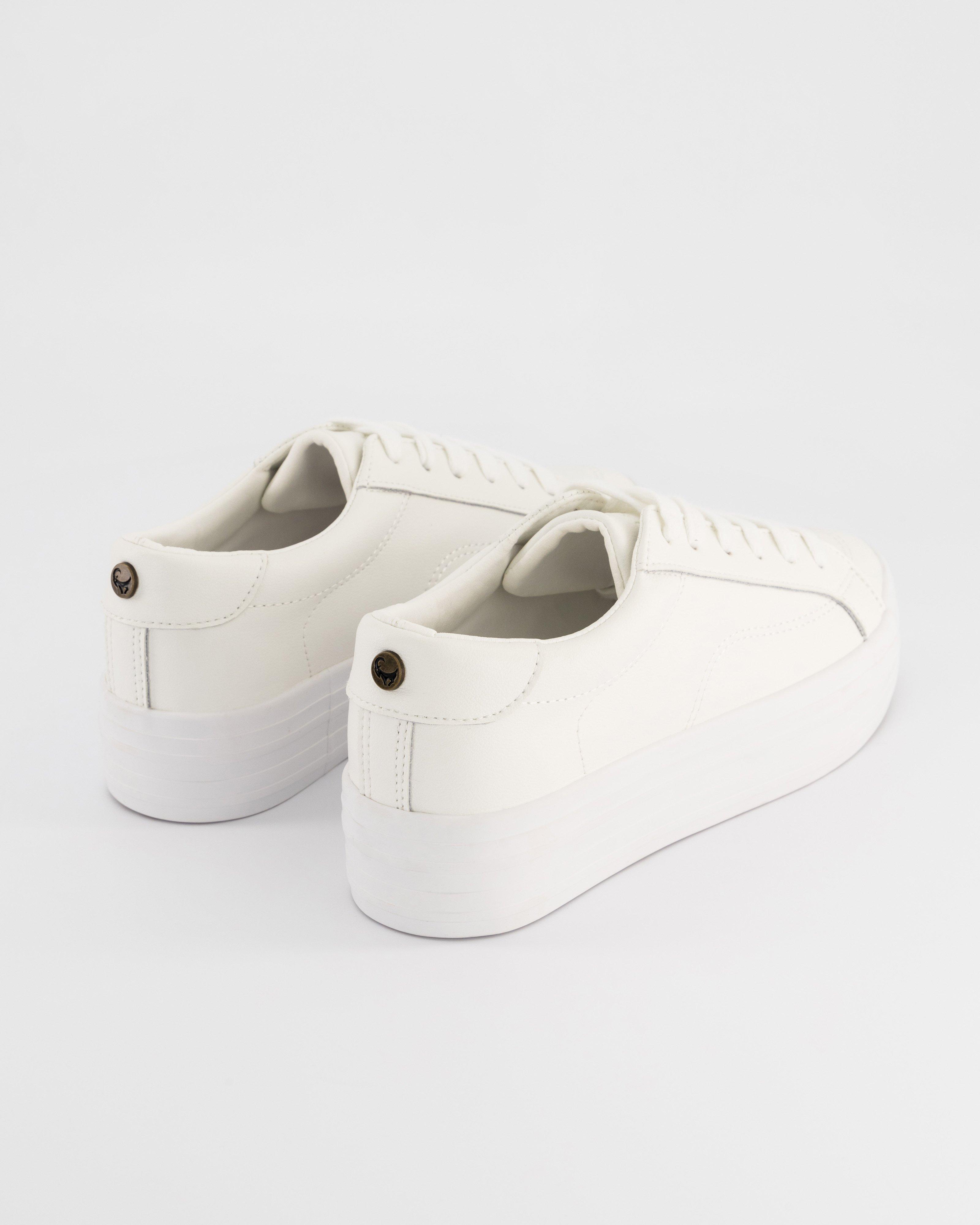 【クリーニング済】leja Women's Leilah Leather Sneakers | Old Khaki