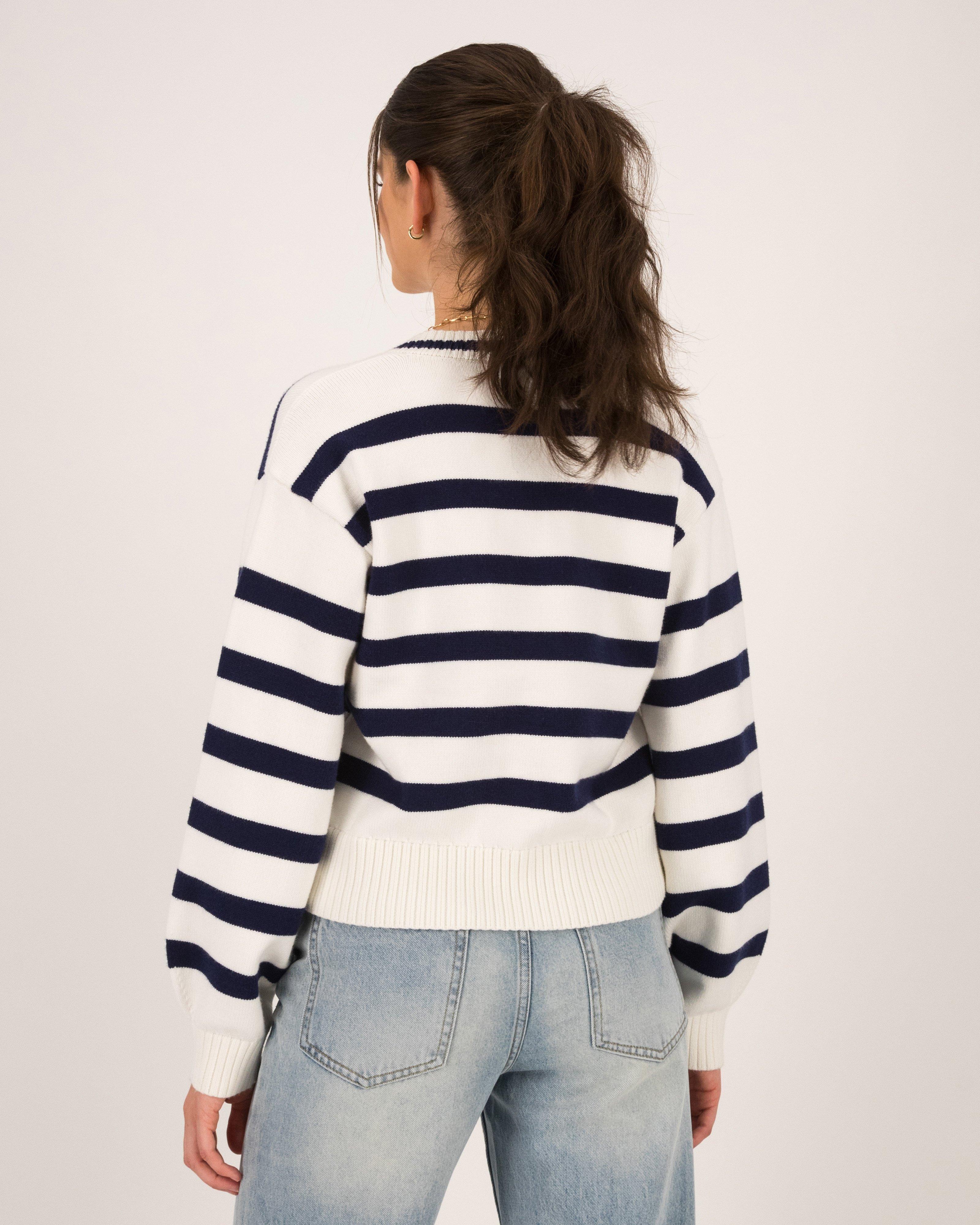 Old Khaki Women’s Missy Striped Knit Jersey -  White