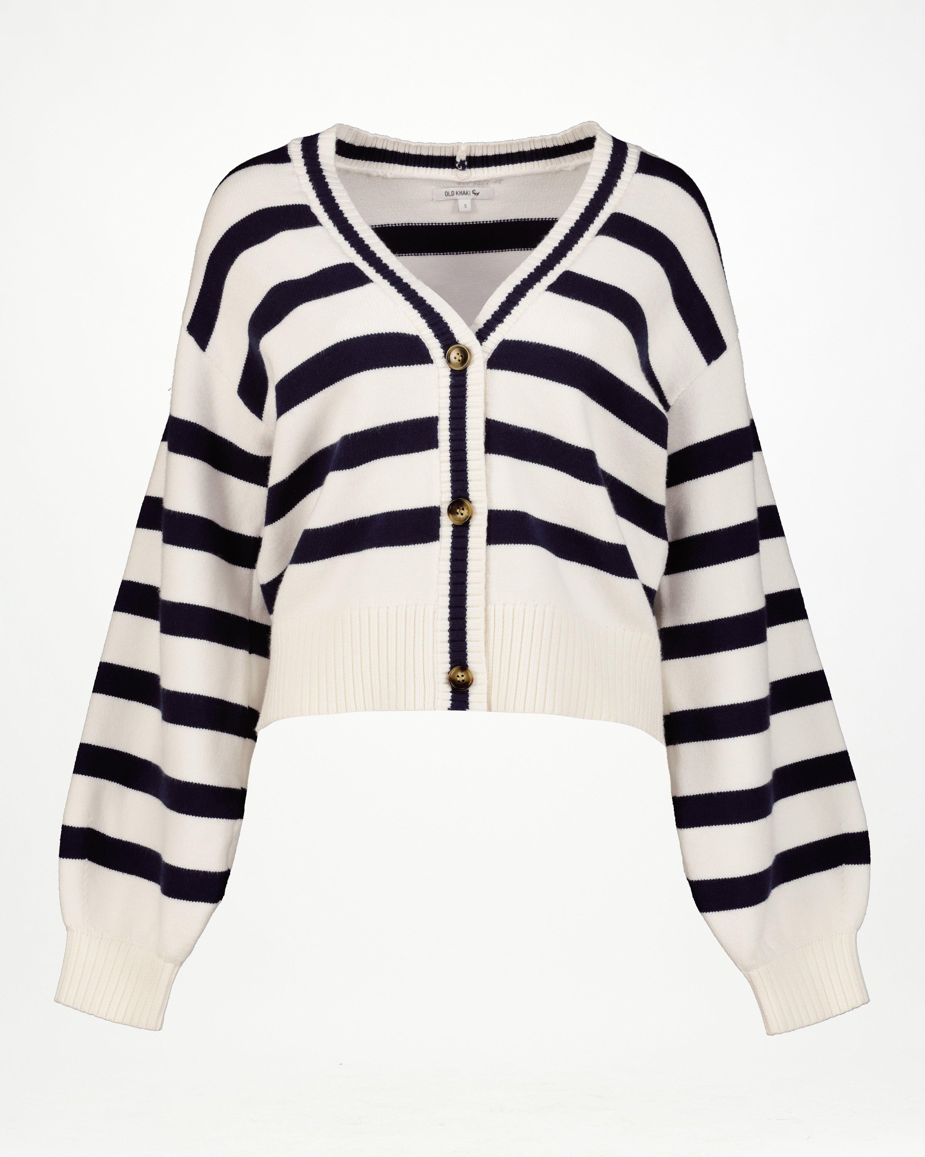 Old Khaki Women’s Missy Striped Knit Jersey -  White