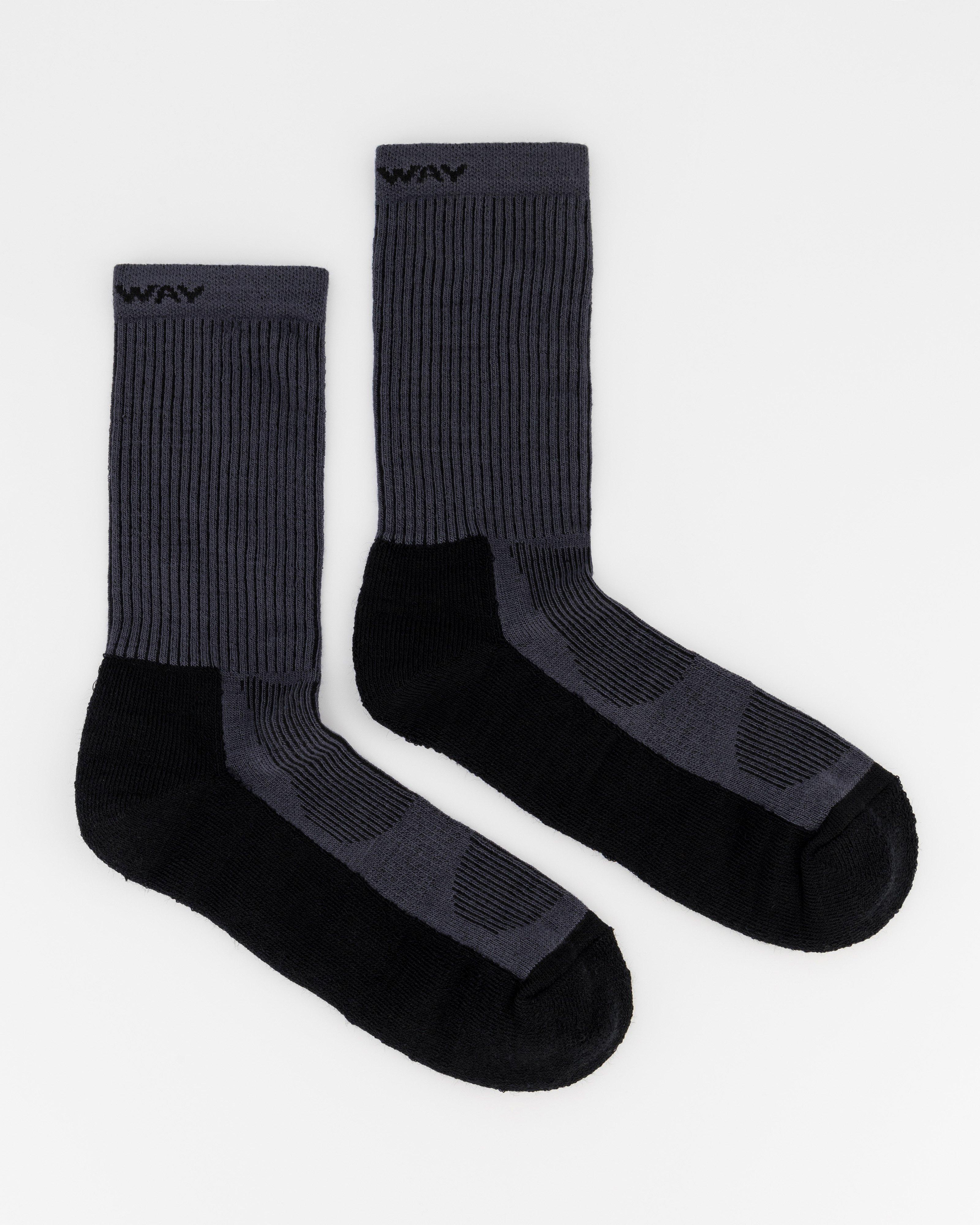 K-Way Lightweight Hiker Socks -  Black