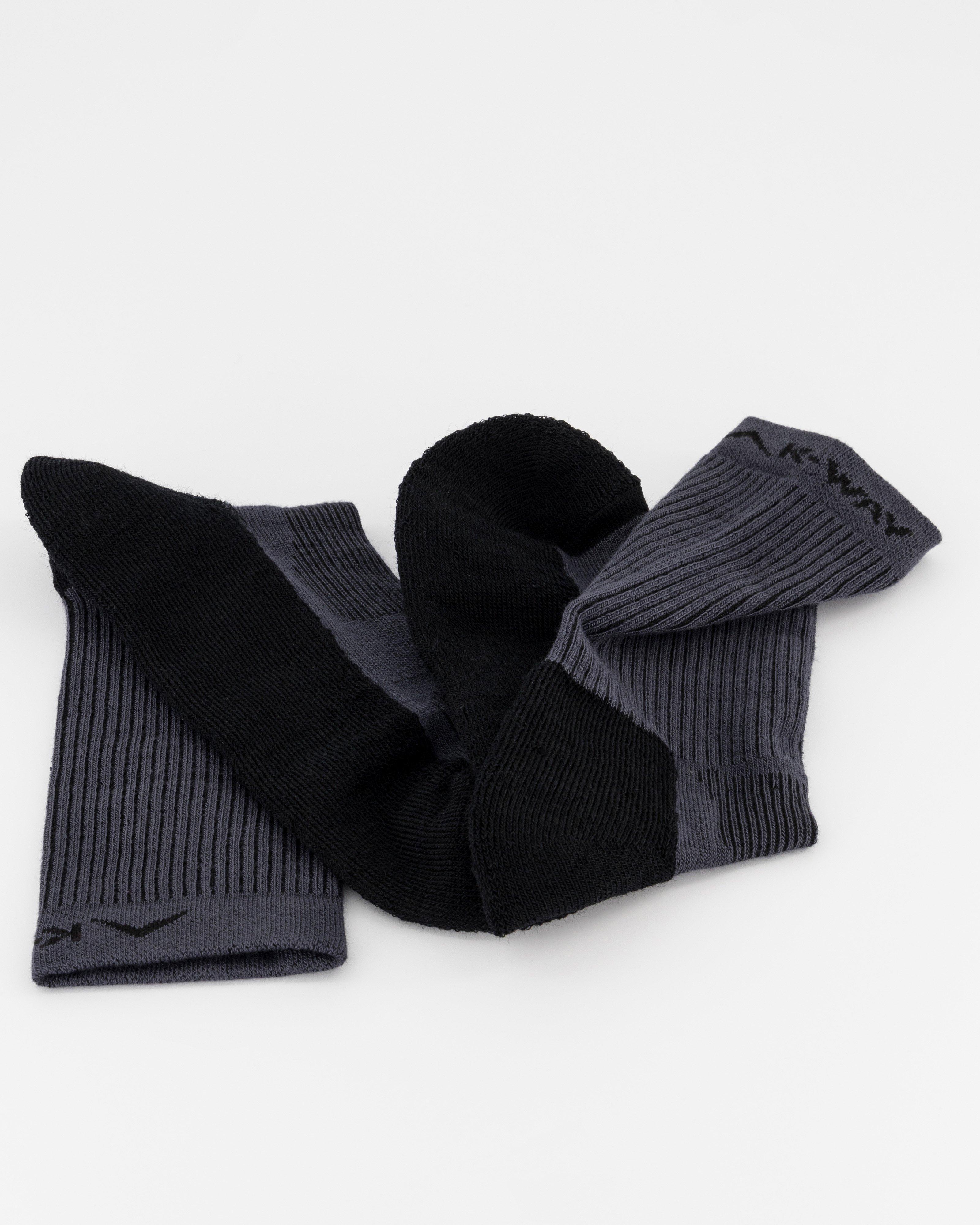 K-Way Lightweight Hiker Socks -  Black