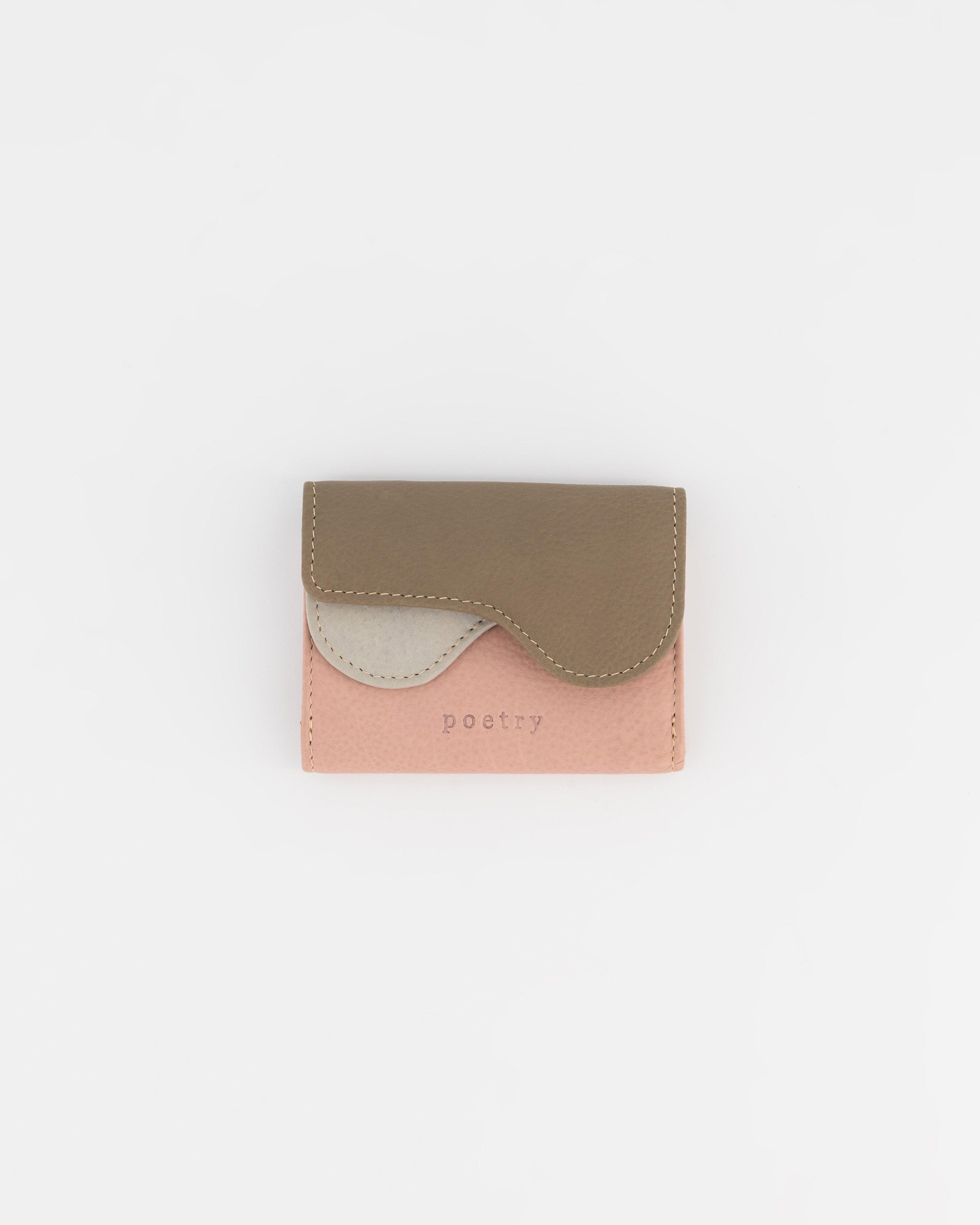 Alessia Curved Colourblock Wallet -  Assorted
