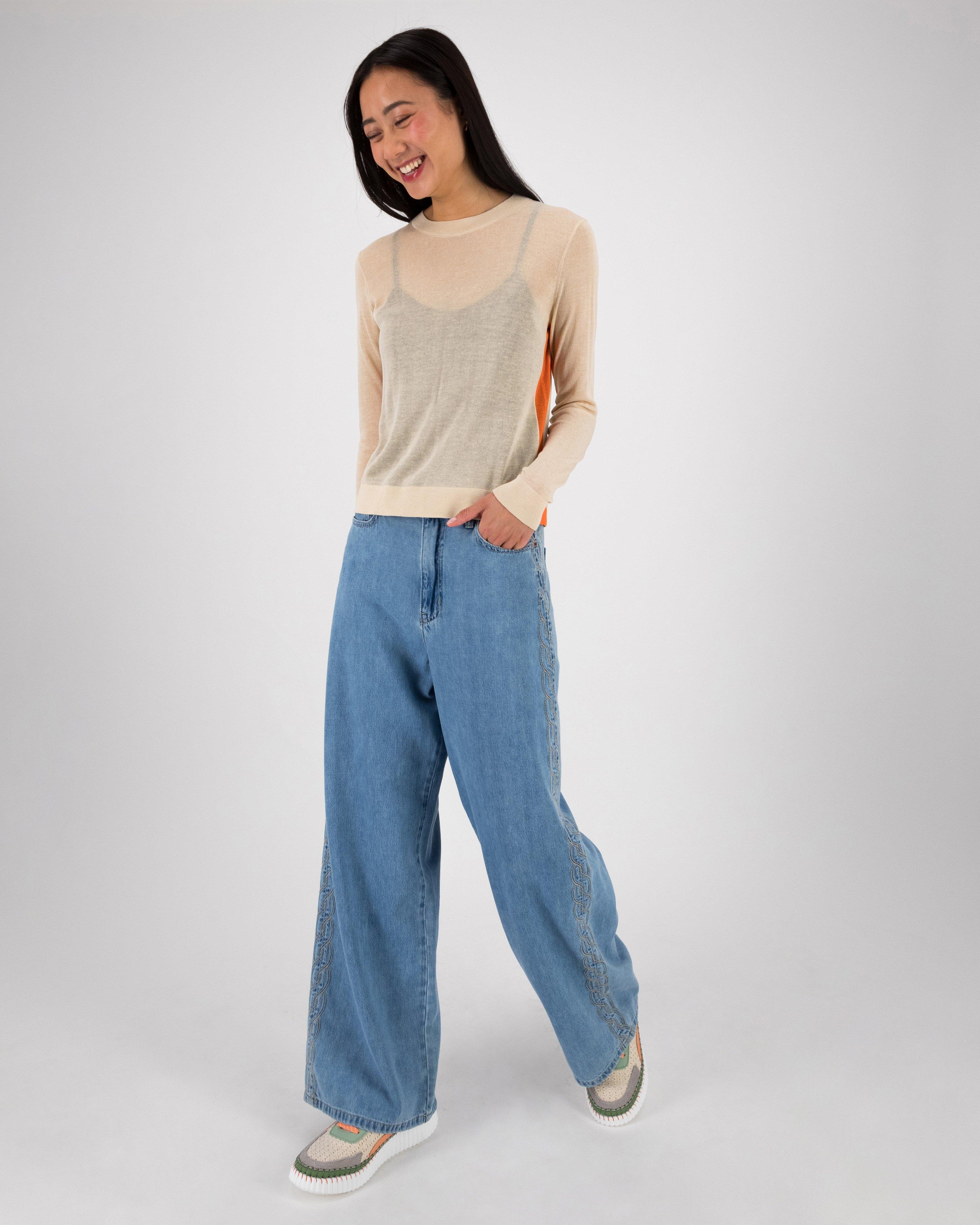 Zay Knit Top -  Stone