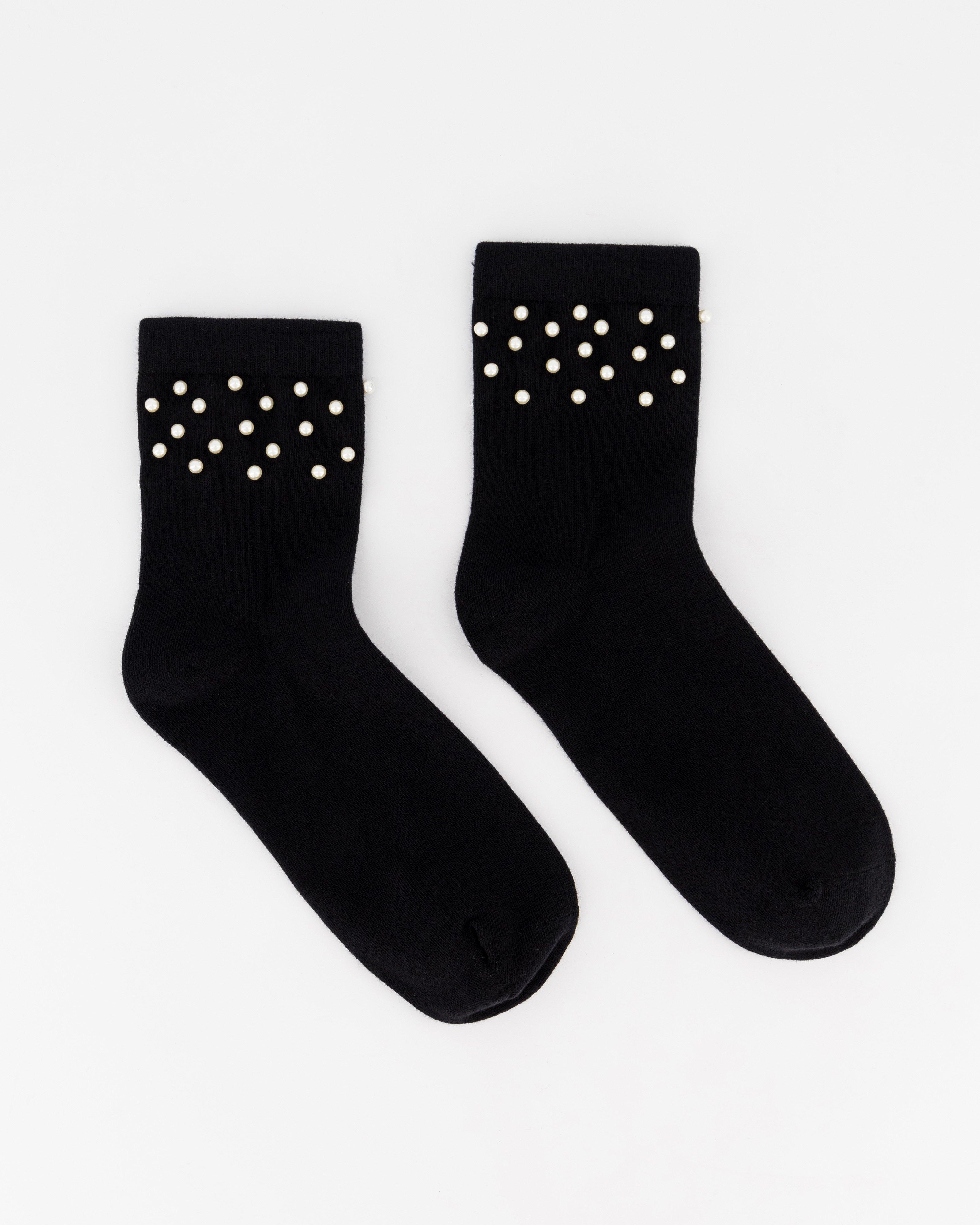 Ganie Pearl Sock -  Black