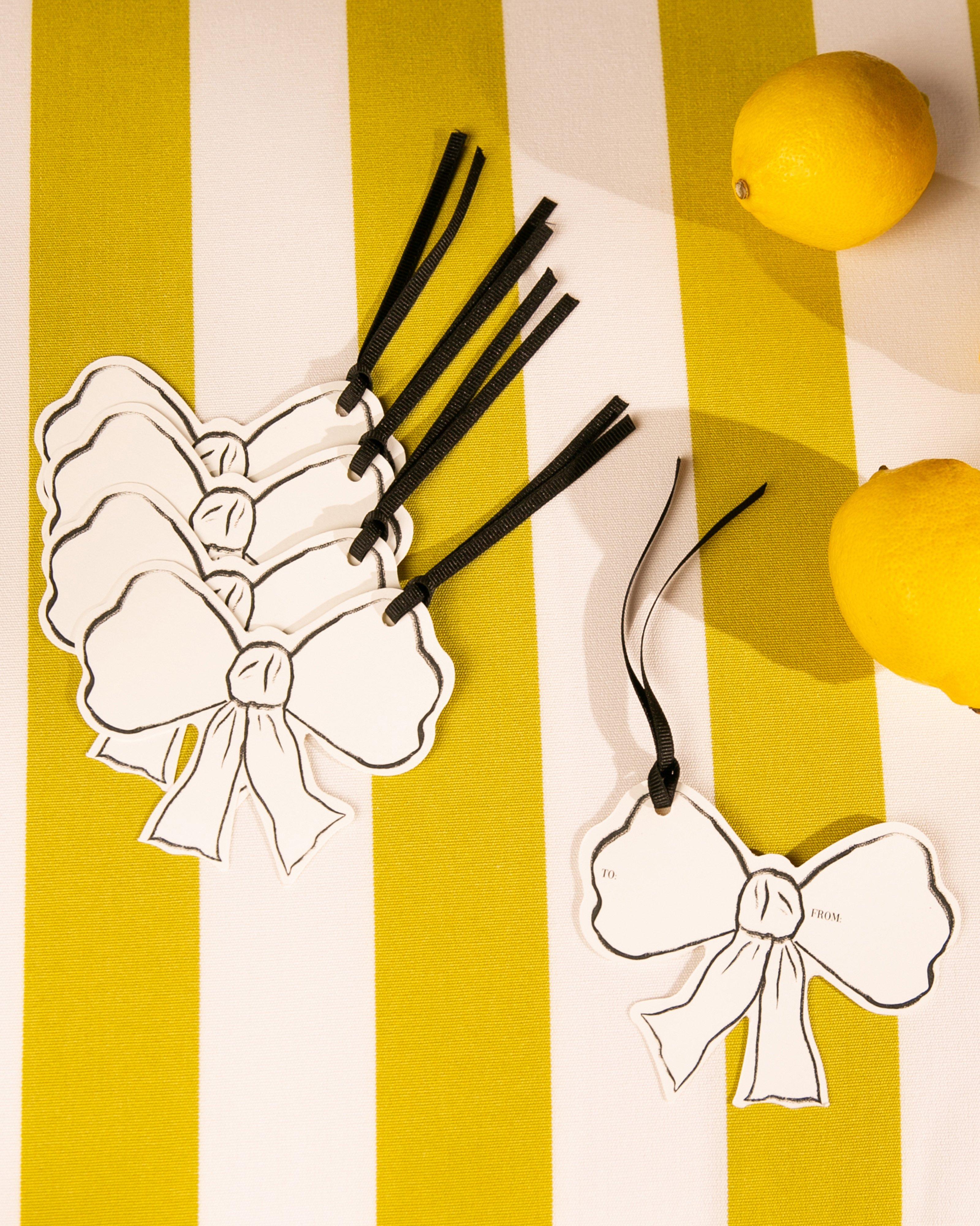 Bow Tag 5-Pack -  White