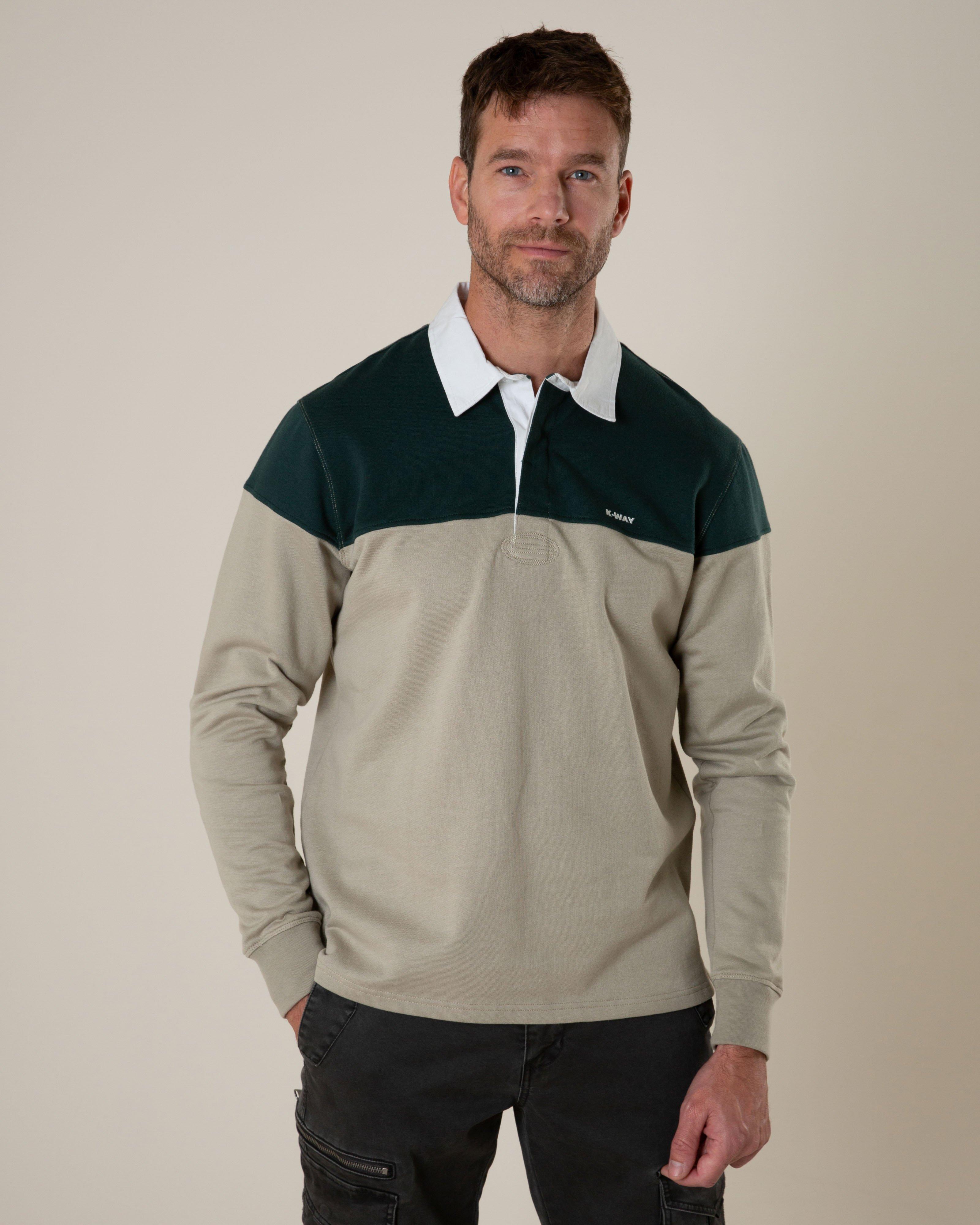 K-Way Elements Men's Kramer Rugby Jersey -  Charcoal