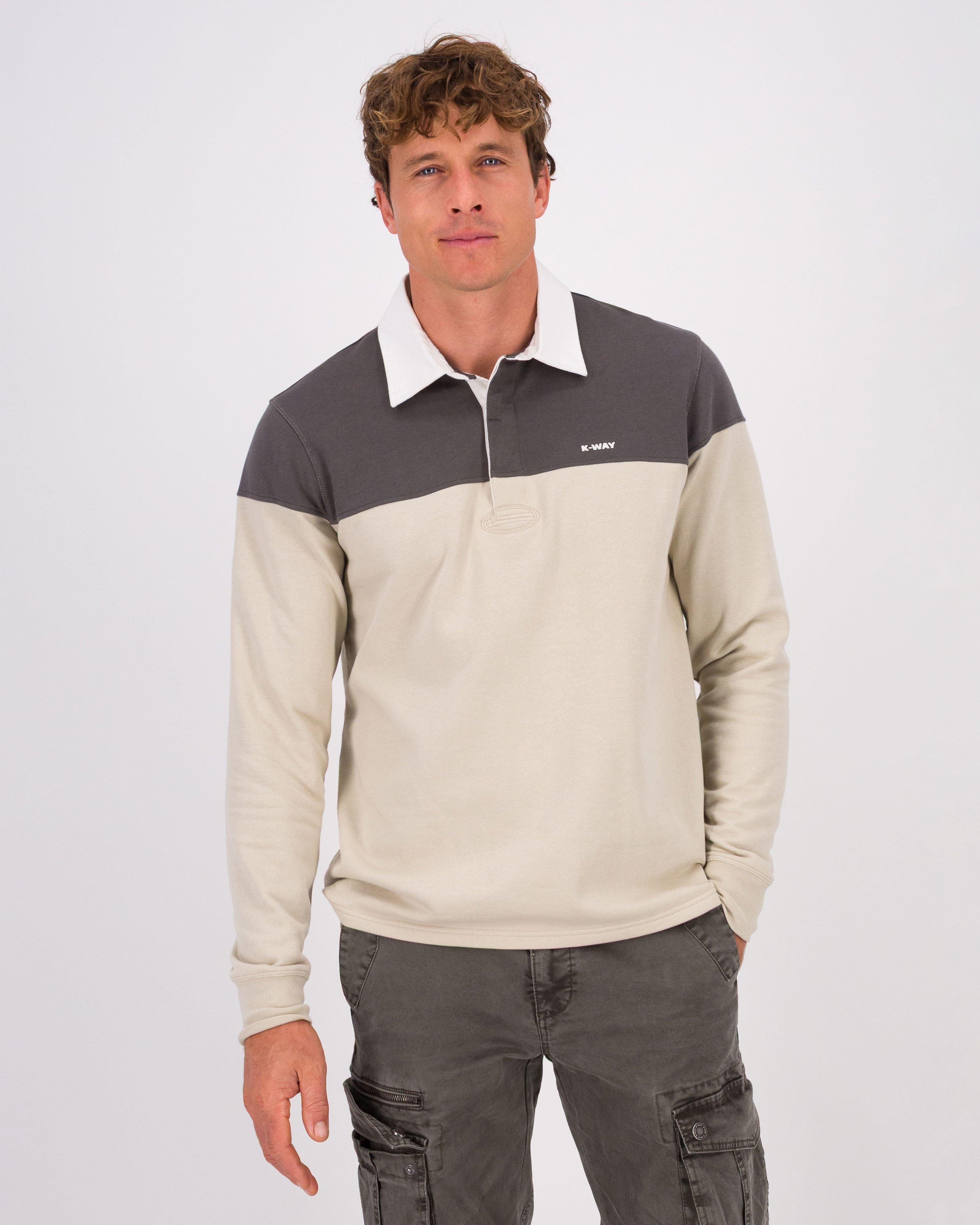 K-Way Elements Men's Kramer Rugby Jersey -  Khaki