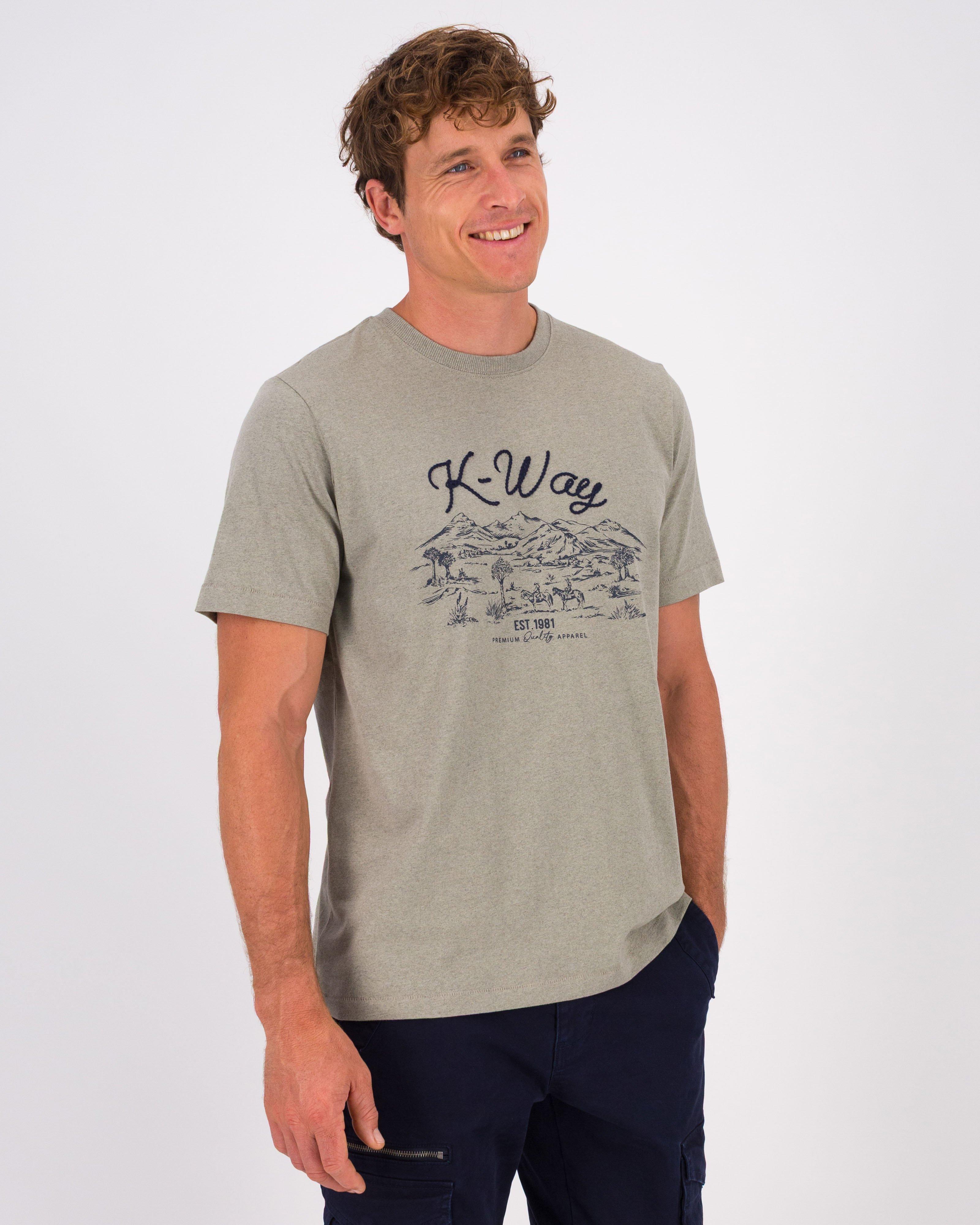 K-Way Men's Elements Namaqualand  Workwear Tee -  Oatmeal