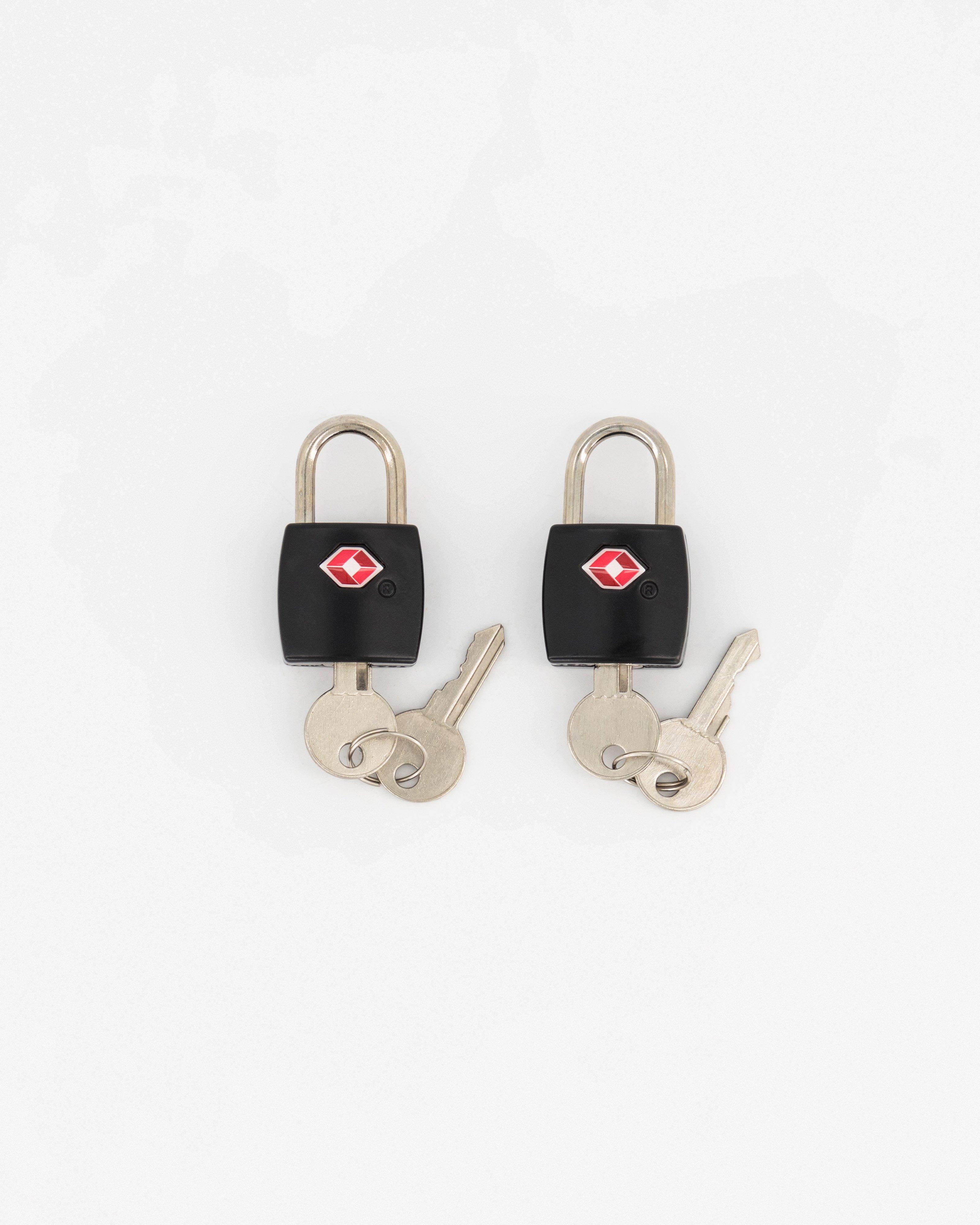 Cape Union TSA Padlock Twin Pack -  Black