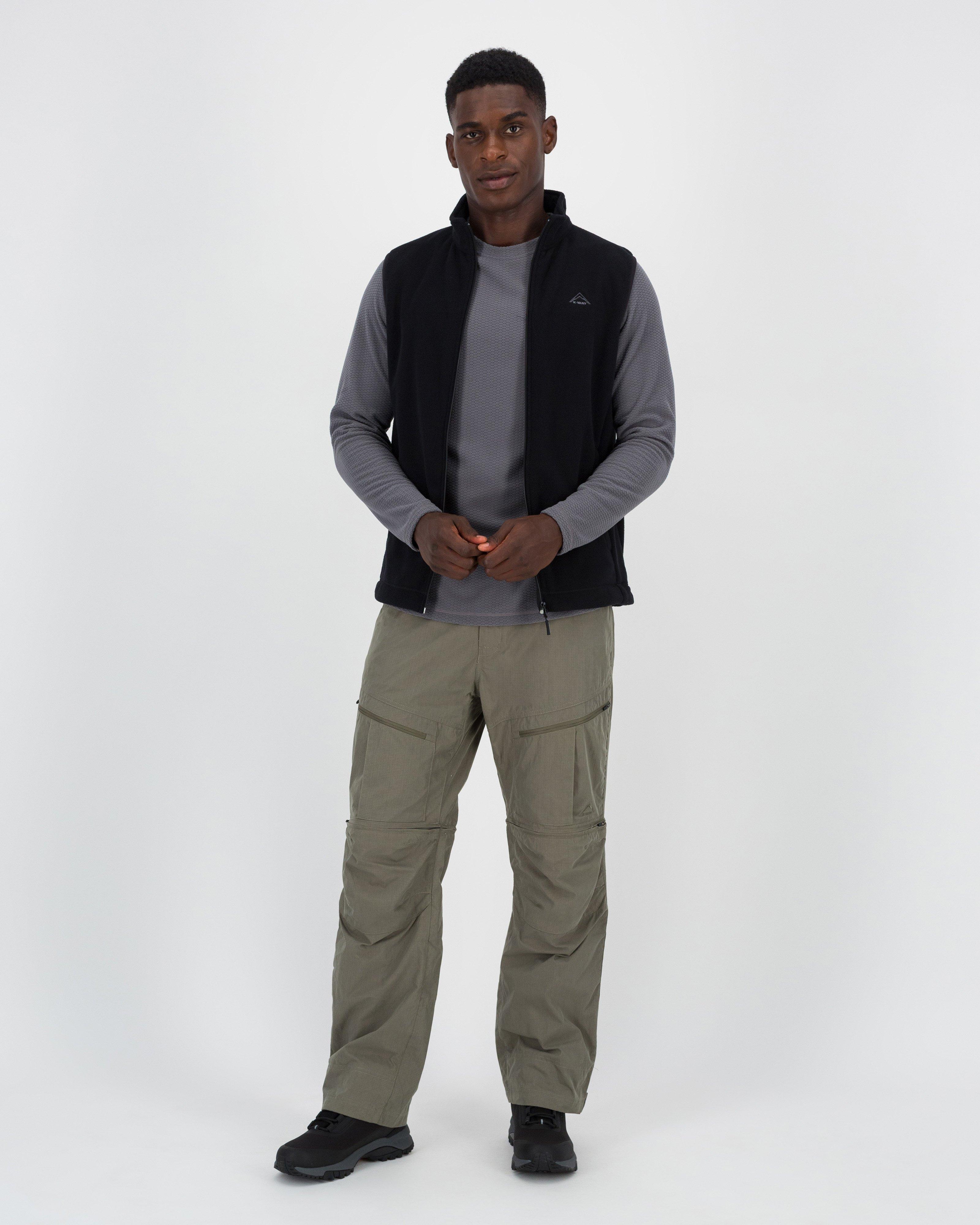 K-Way Men’s VentureLite Jacquard Eco Fleece Top  -  Charcoal