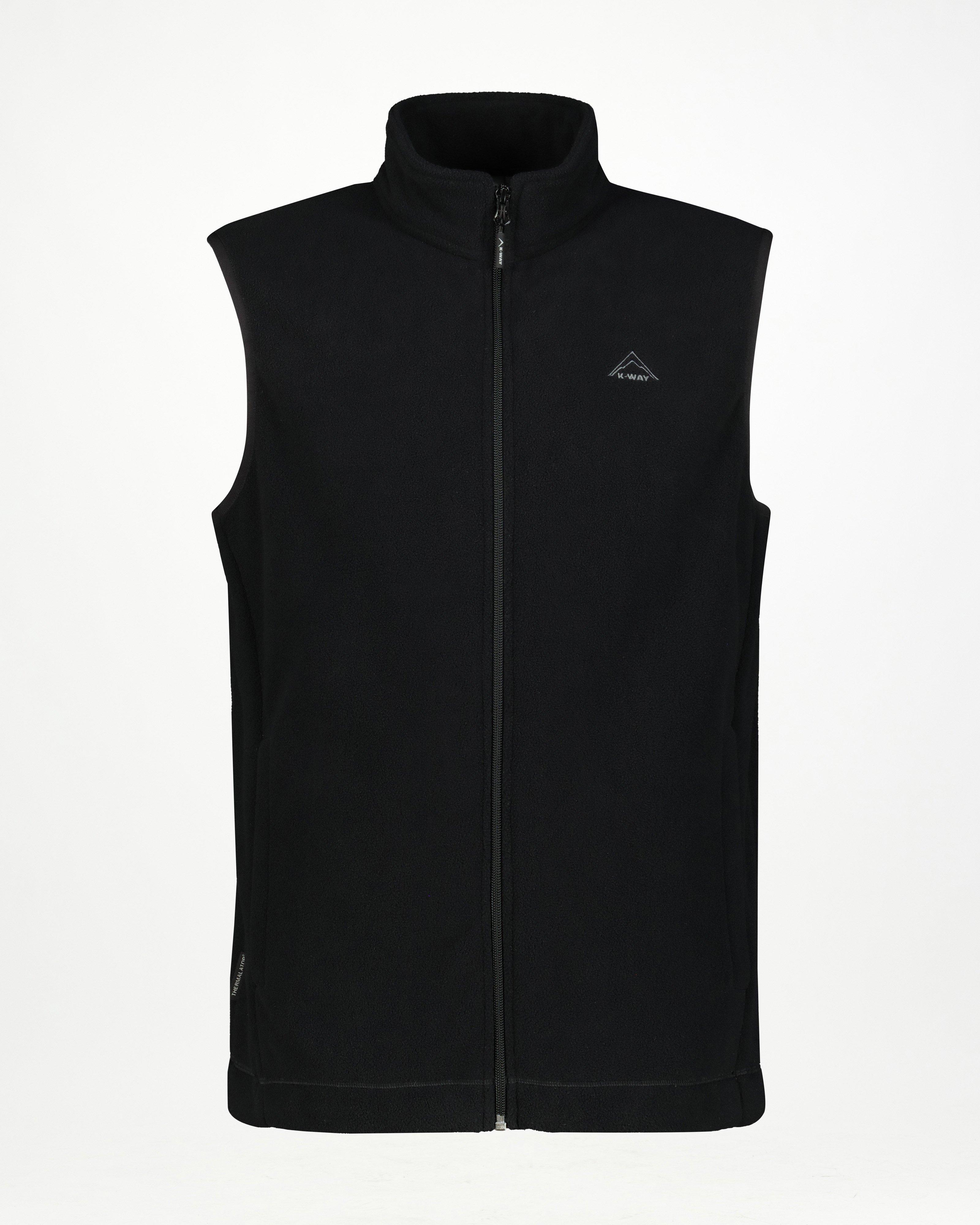 K-Way Men’s Marco Fleece Gilet -  Black