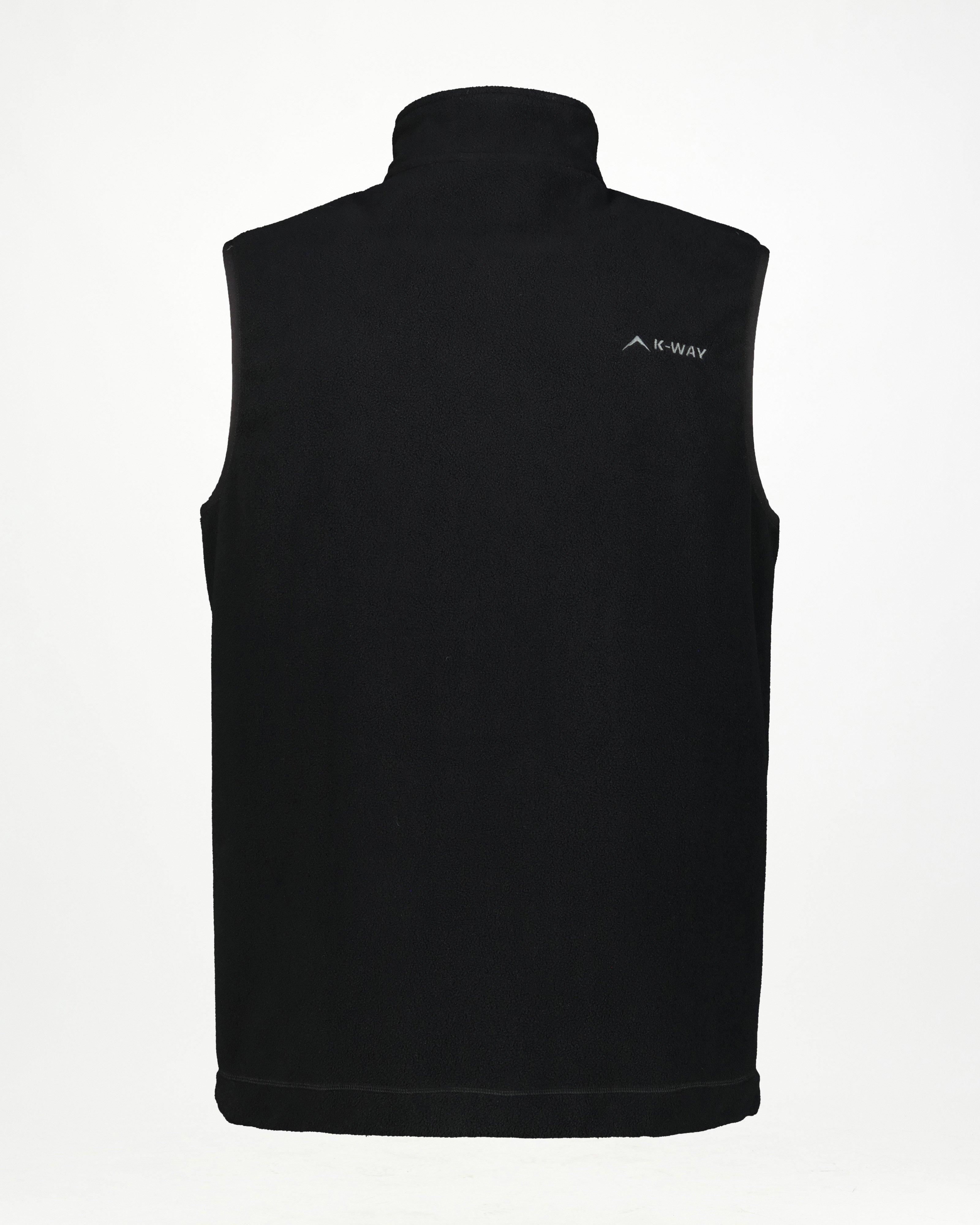 K-Way Men’s Marco Fleece Gilet -  Black