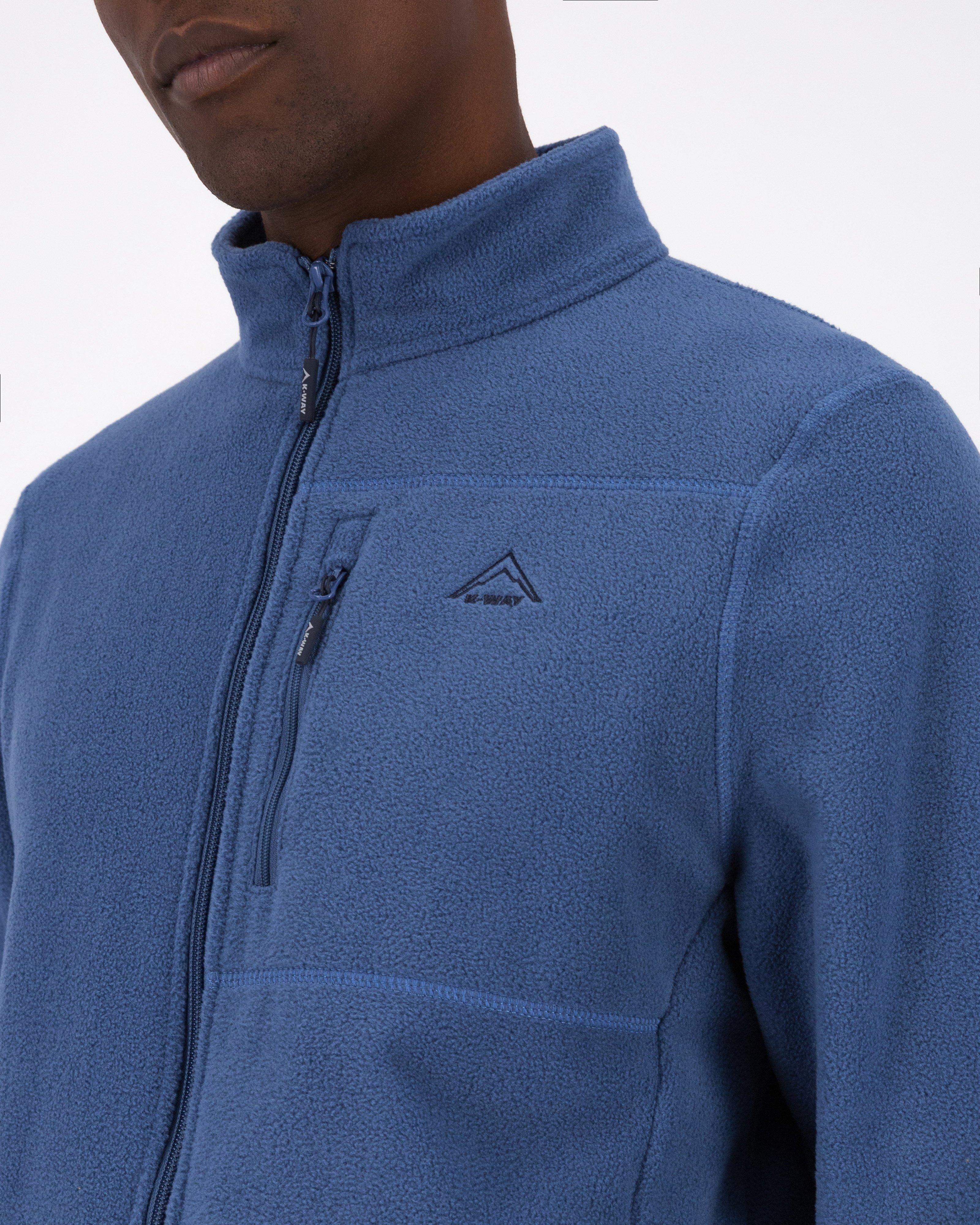 K-Way Men’s Marco 2.0 Full-Zip Fleece Top -  Mid Blue