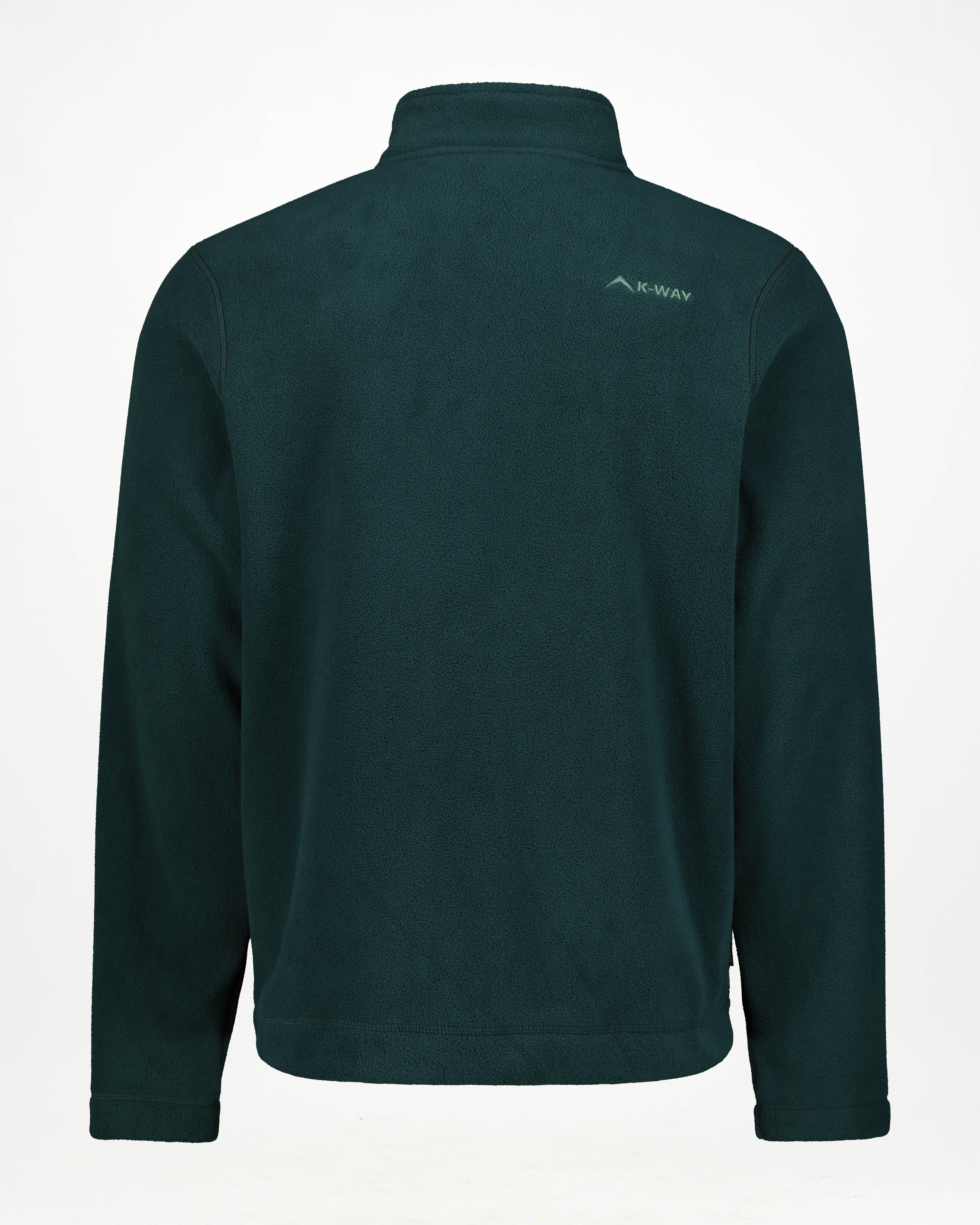 K-Way Men’s Marco 2.0 Full-Zip Fleece Top -  Dark Green
