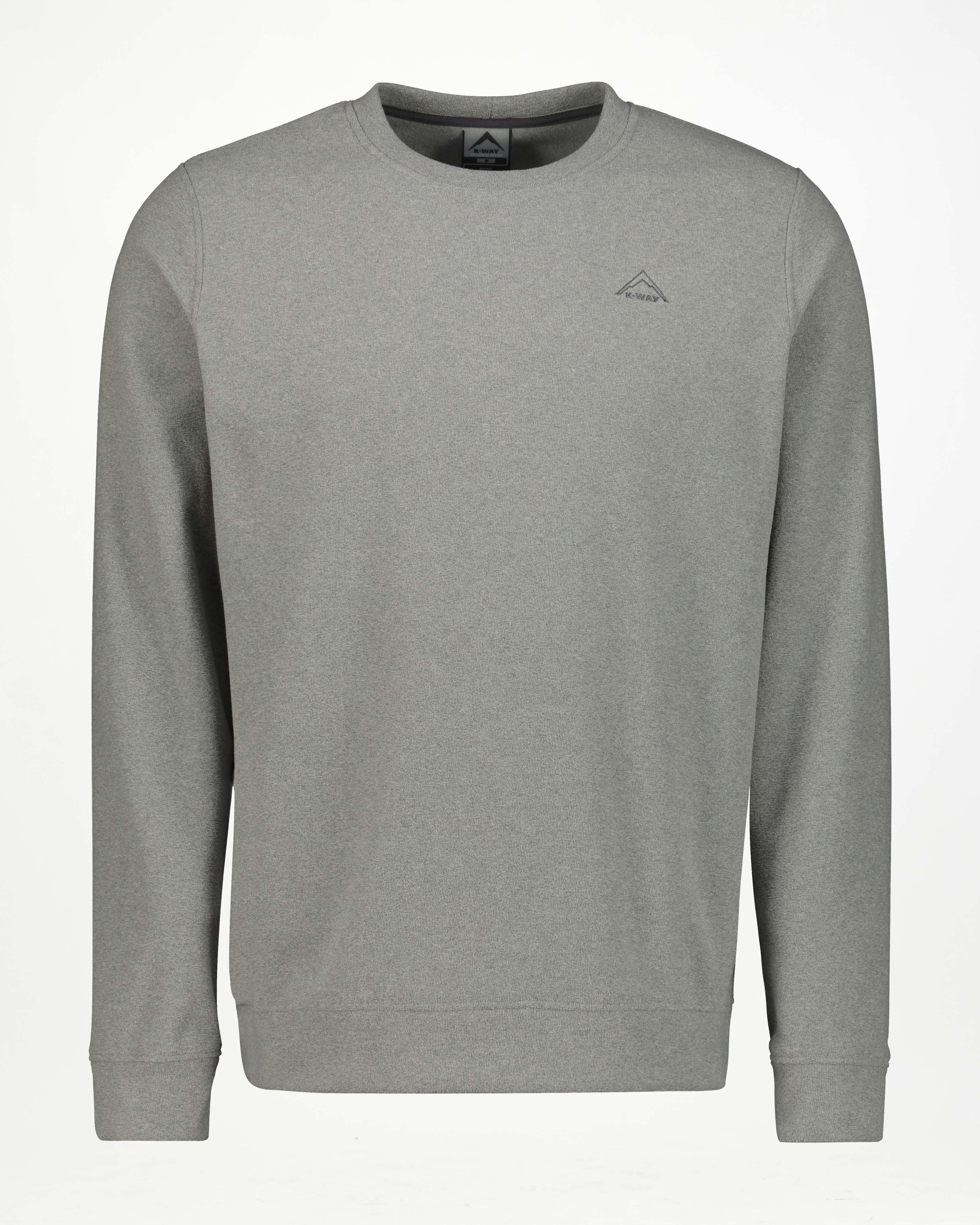 K-Way Men's Polar Shield Fleece Crew Neck Top -  Light Grey