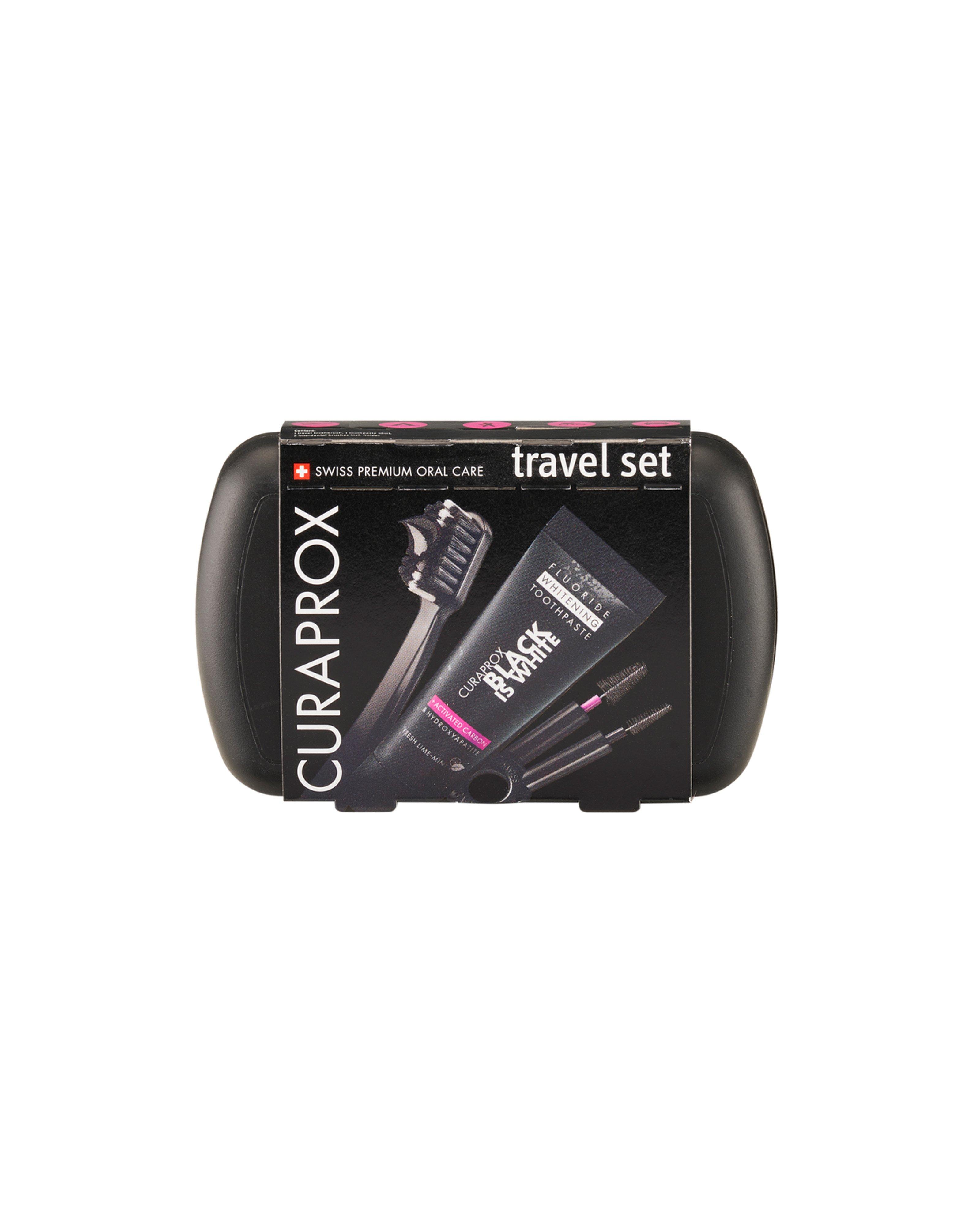 Curaprox Black is White Dental Travel Set -  Black