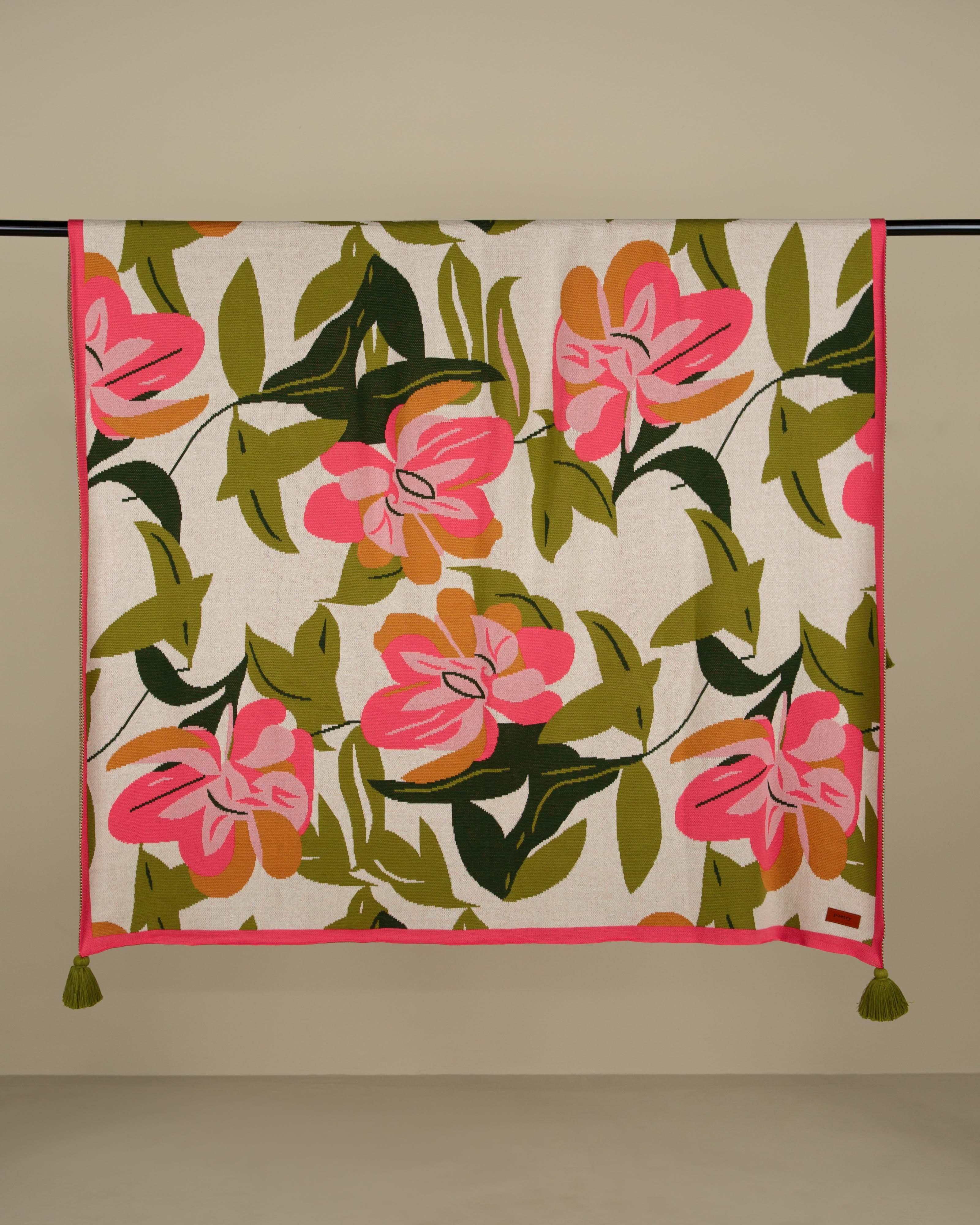 Abigail Floral Throw  -  Assorted