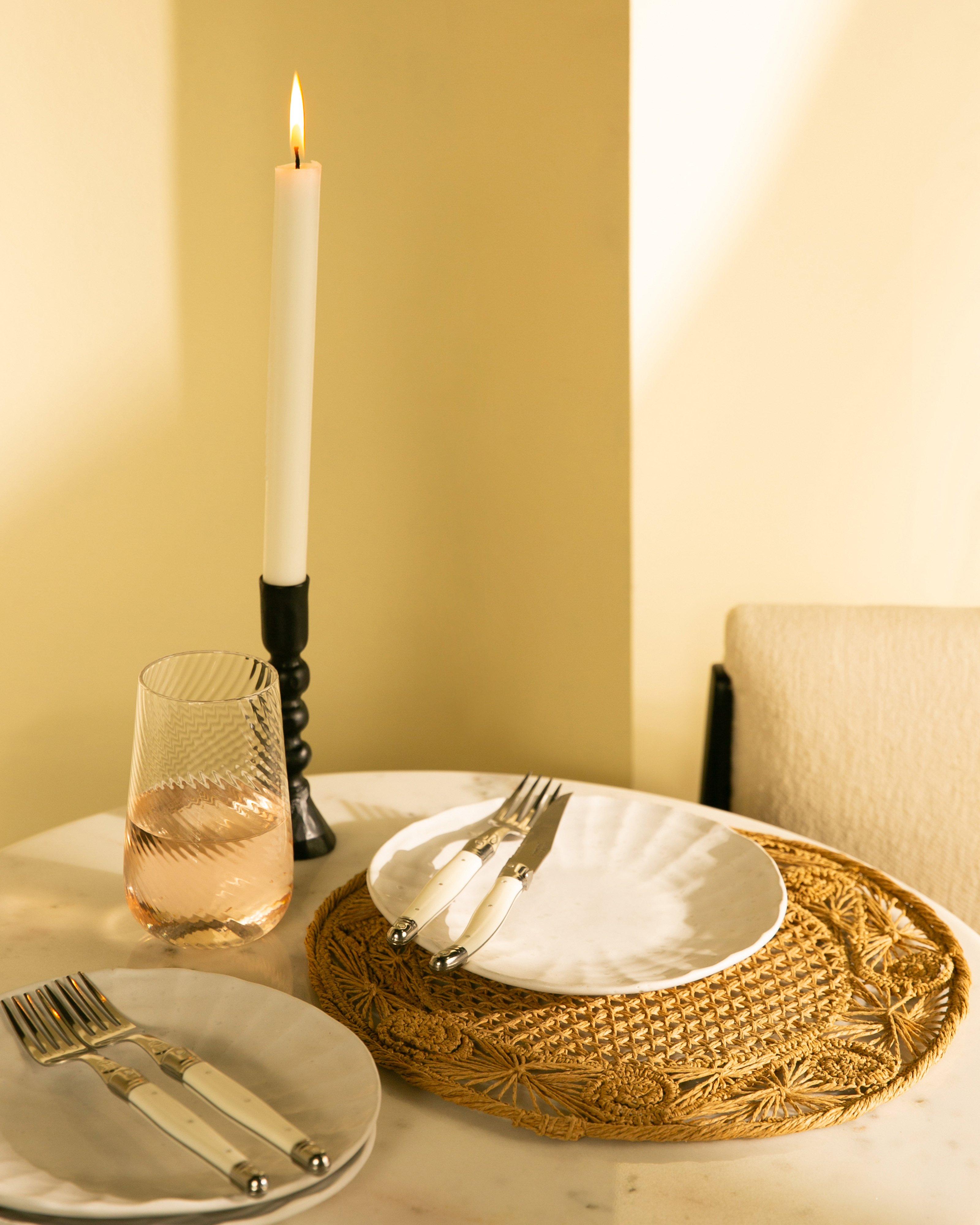 Sommer Delicate Raffia Place Mat Pack -  Oatmeal