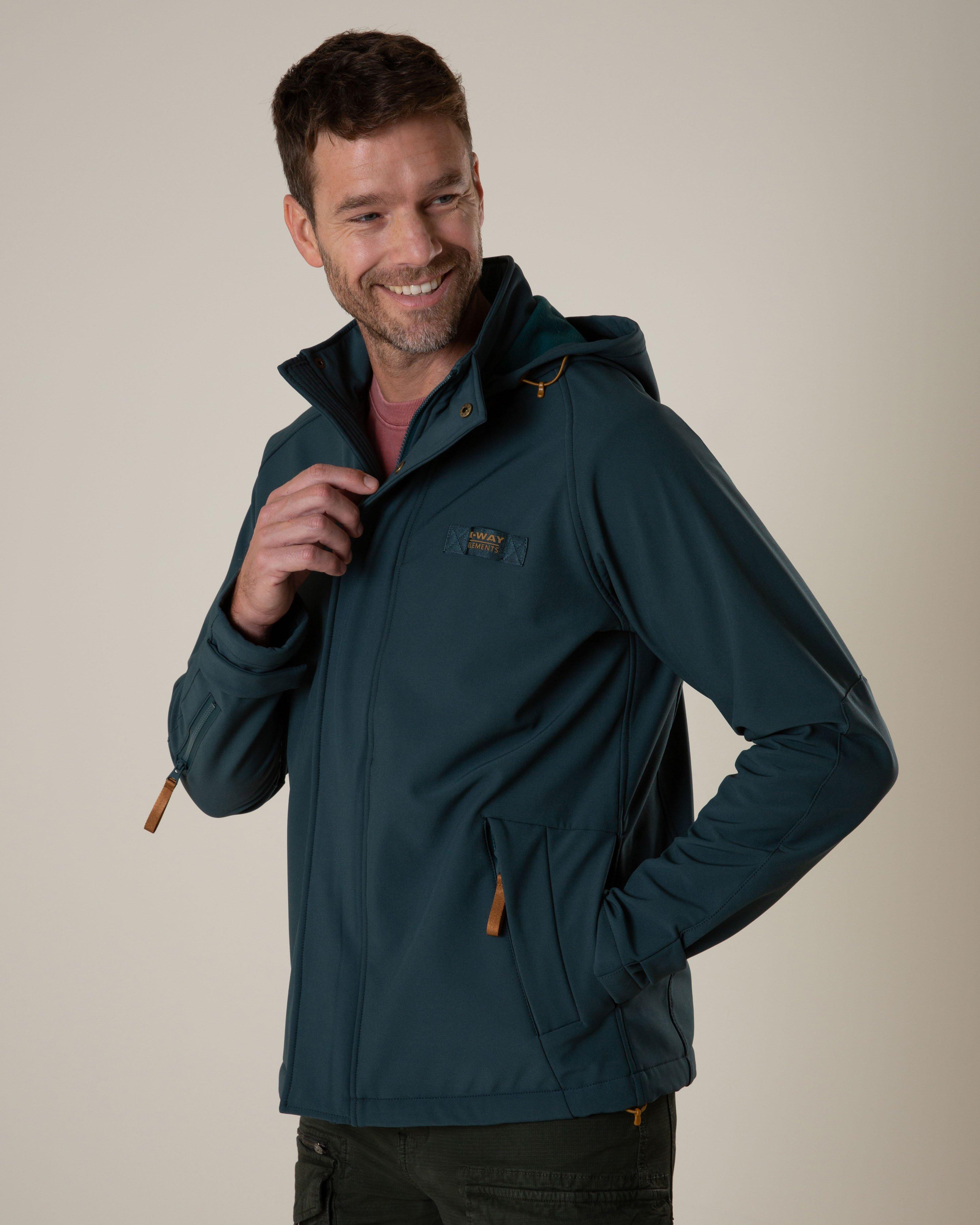 K-Way Elements Men’s William Softshell Jacket  -  Jade
