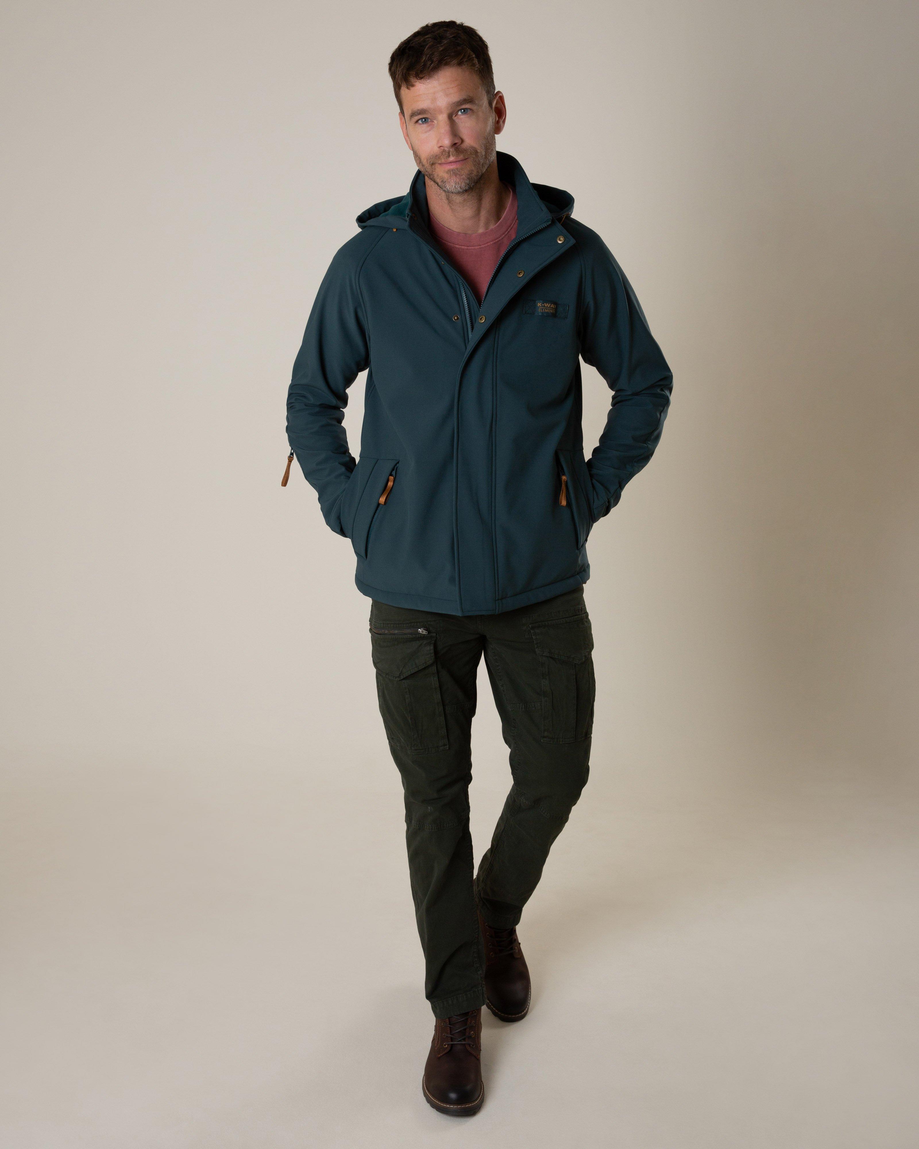 K-Way Elements Men’s William Softshell Jacket  -  Jade