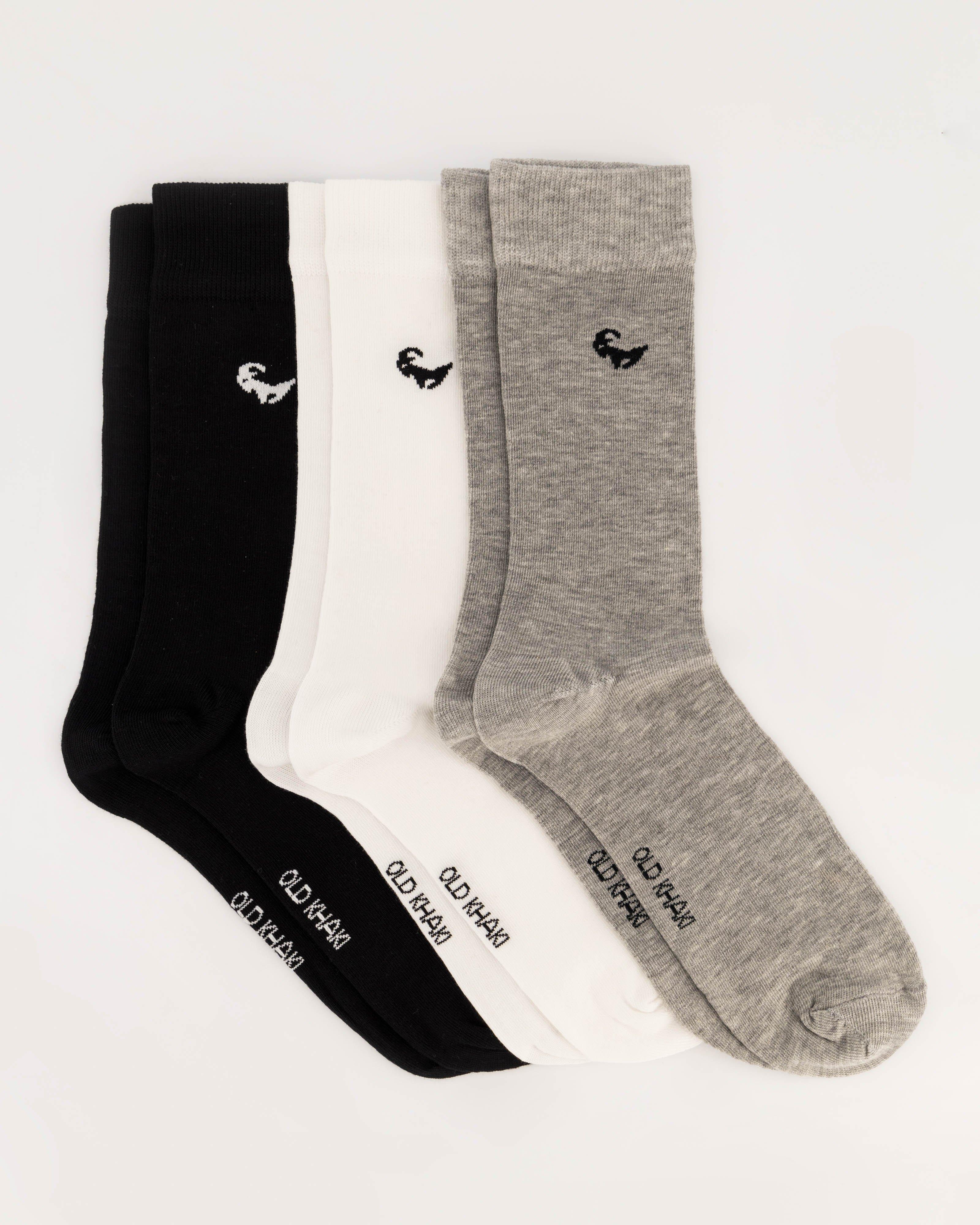 Men’s Sergio Groat Socks 3-Pack -  Black