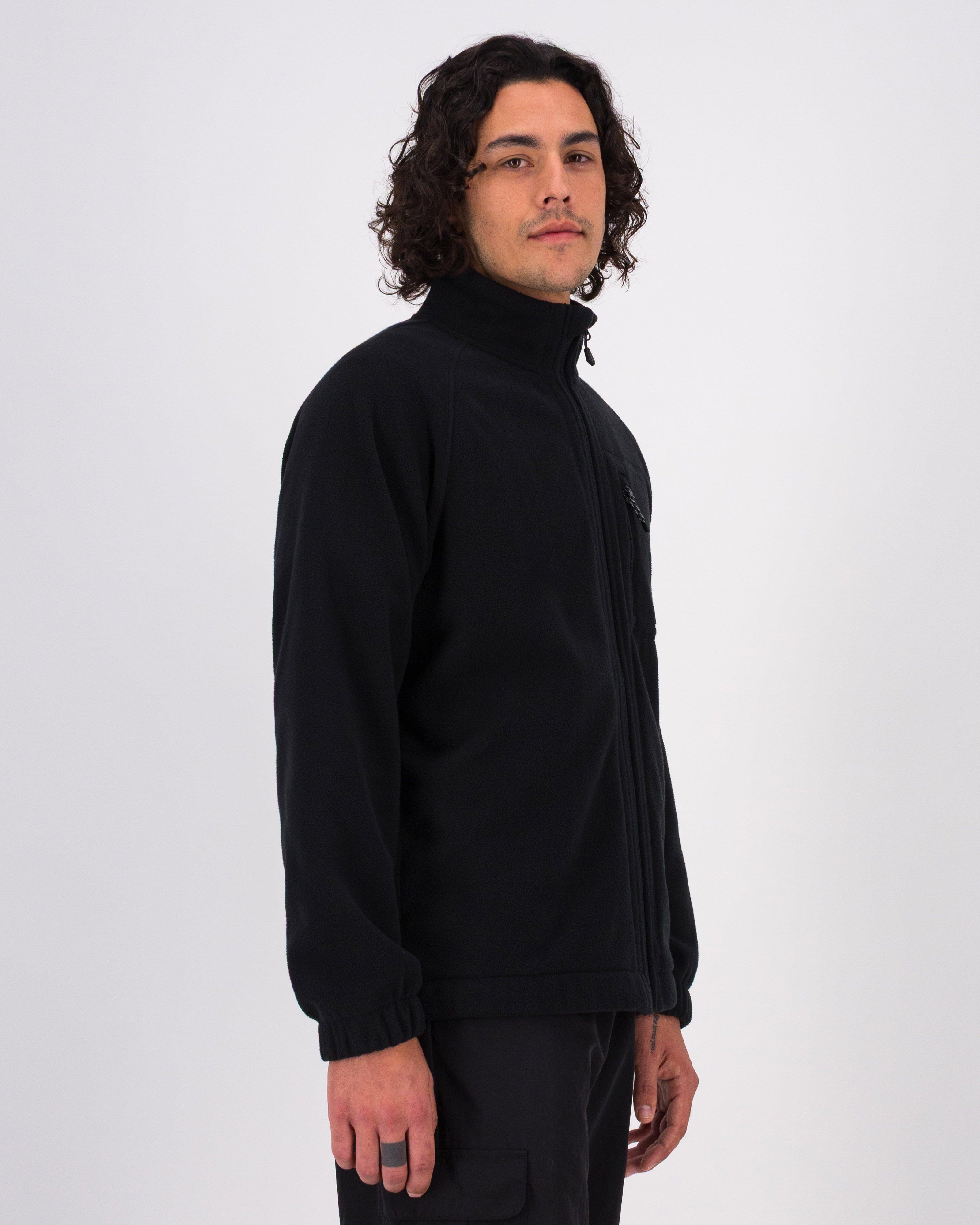 MMXXI Edge Full-Zip Polar Fleece Track Top -  Black