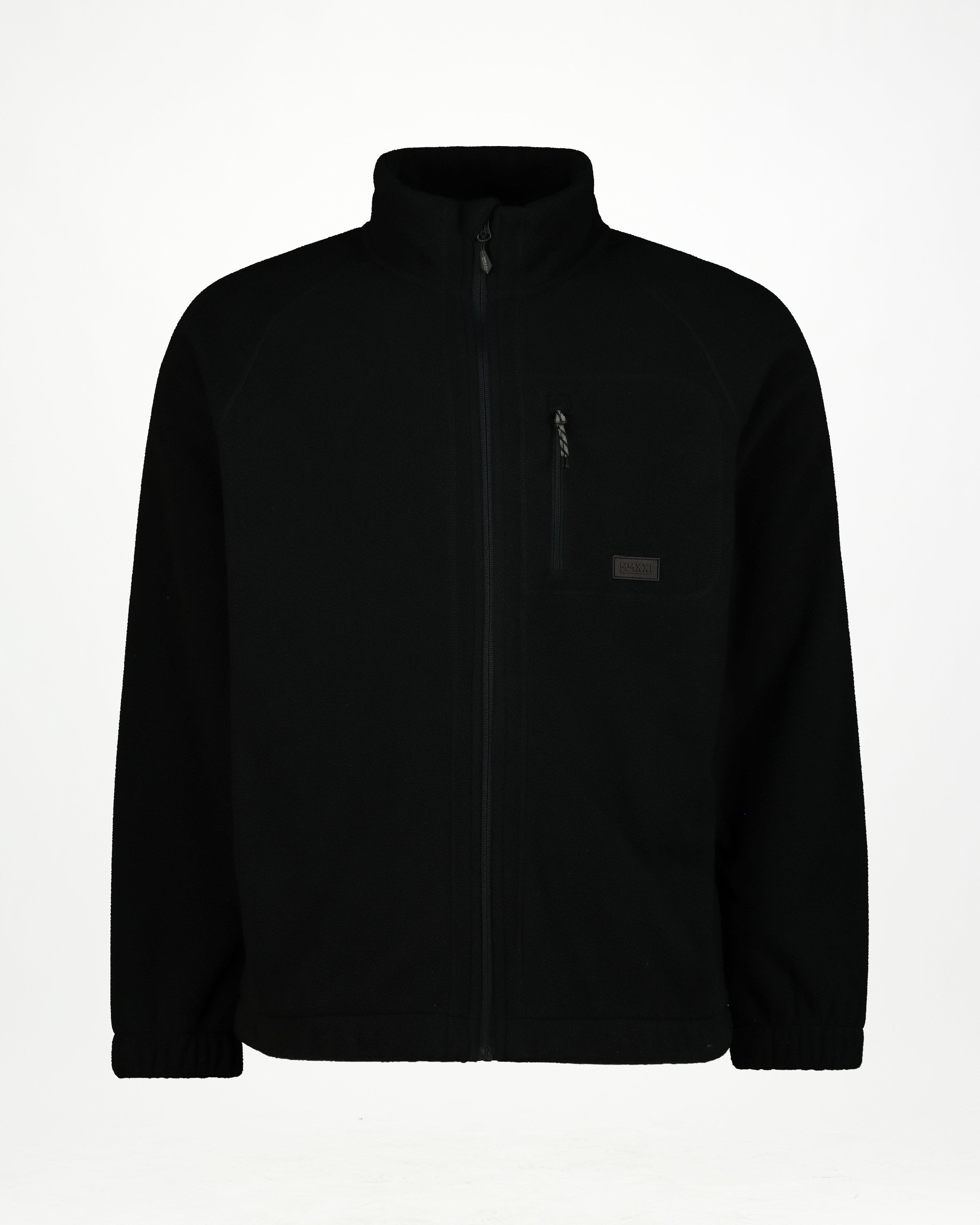 MMXXI Edge Full-Zip Polar Fleece Track Top -  Black